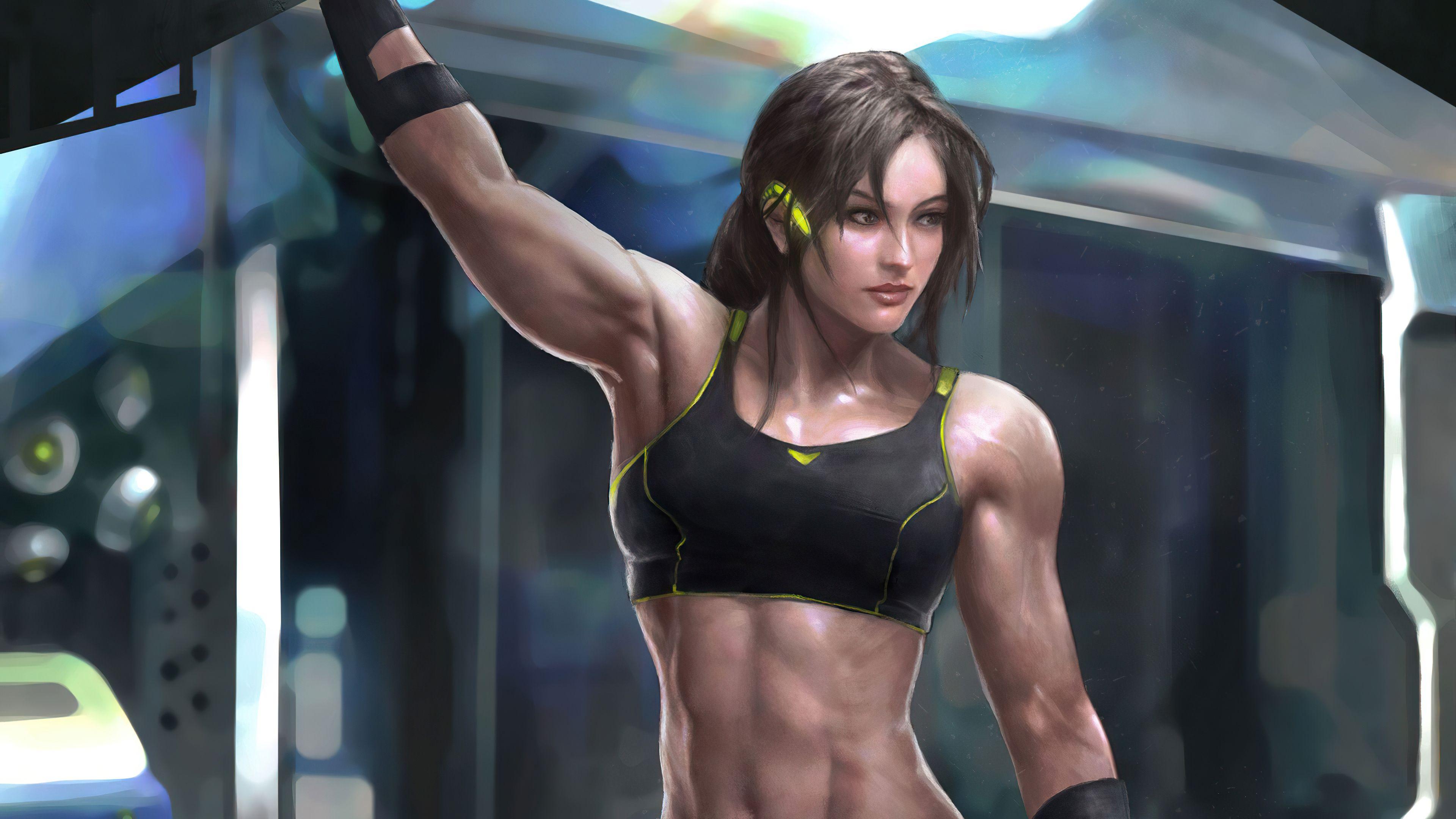 Muscle Girl Wallpapers - Top Free Muscle Girl Backgrounds - WallpaperAccess