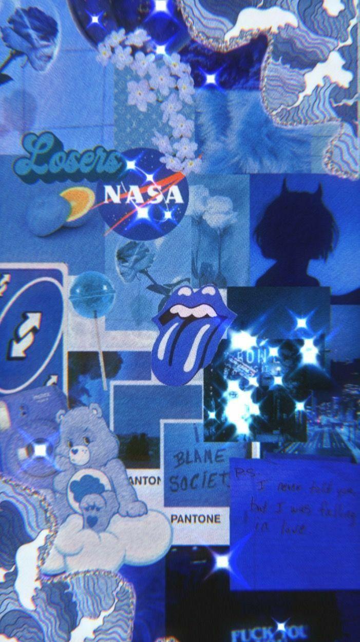 701x1247 Blue aesthetic. Wallpaper iphone neon, Hipster phone wallpaper, Wallpaper iphone cute
