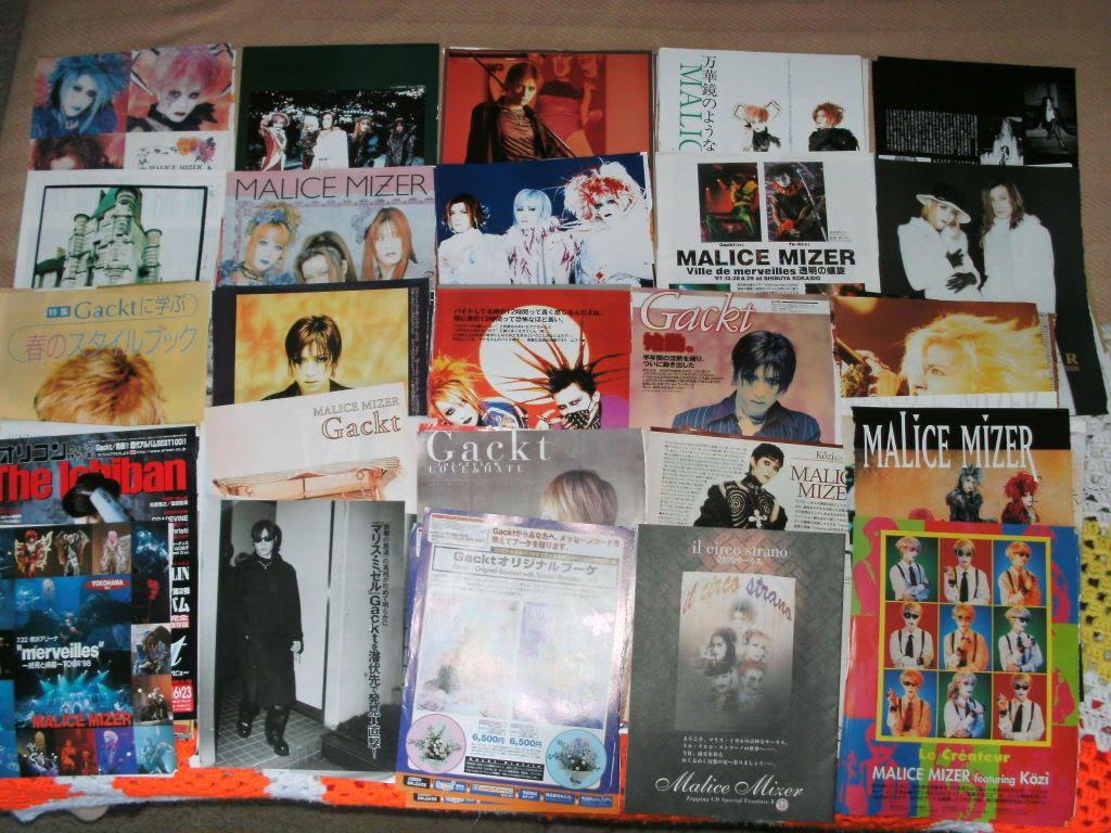 1024x768 MALICE MIZER / GACKT clippings magazines tour goods flyers posters.etc