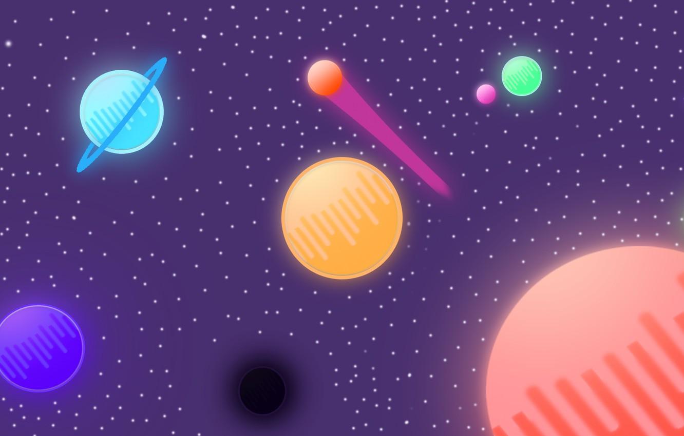 1332x850 Minimalist Universe Wallpaper