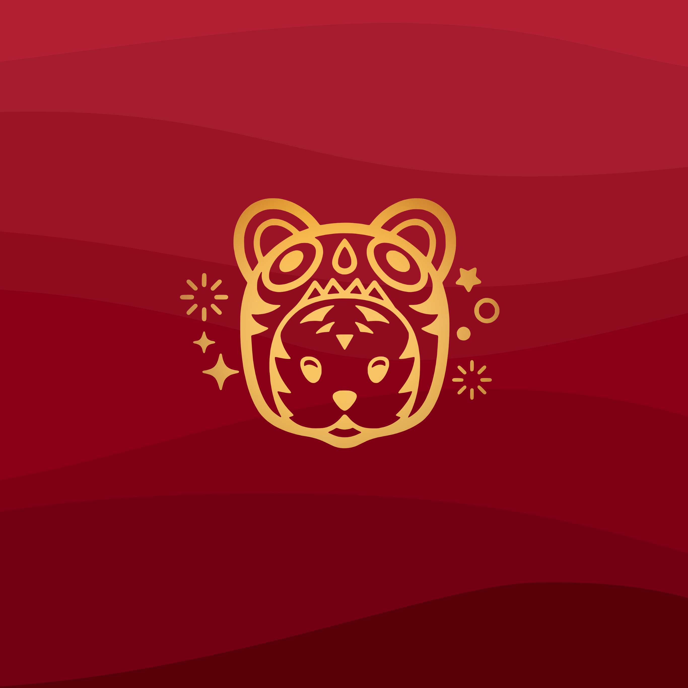 2732x2732 Year of the Tiger Apple Wallpaper