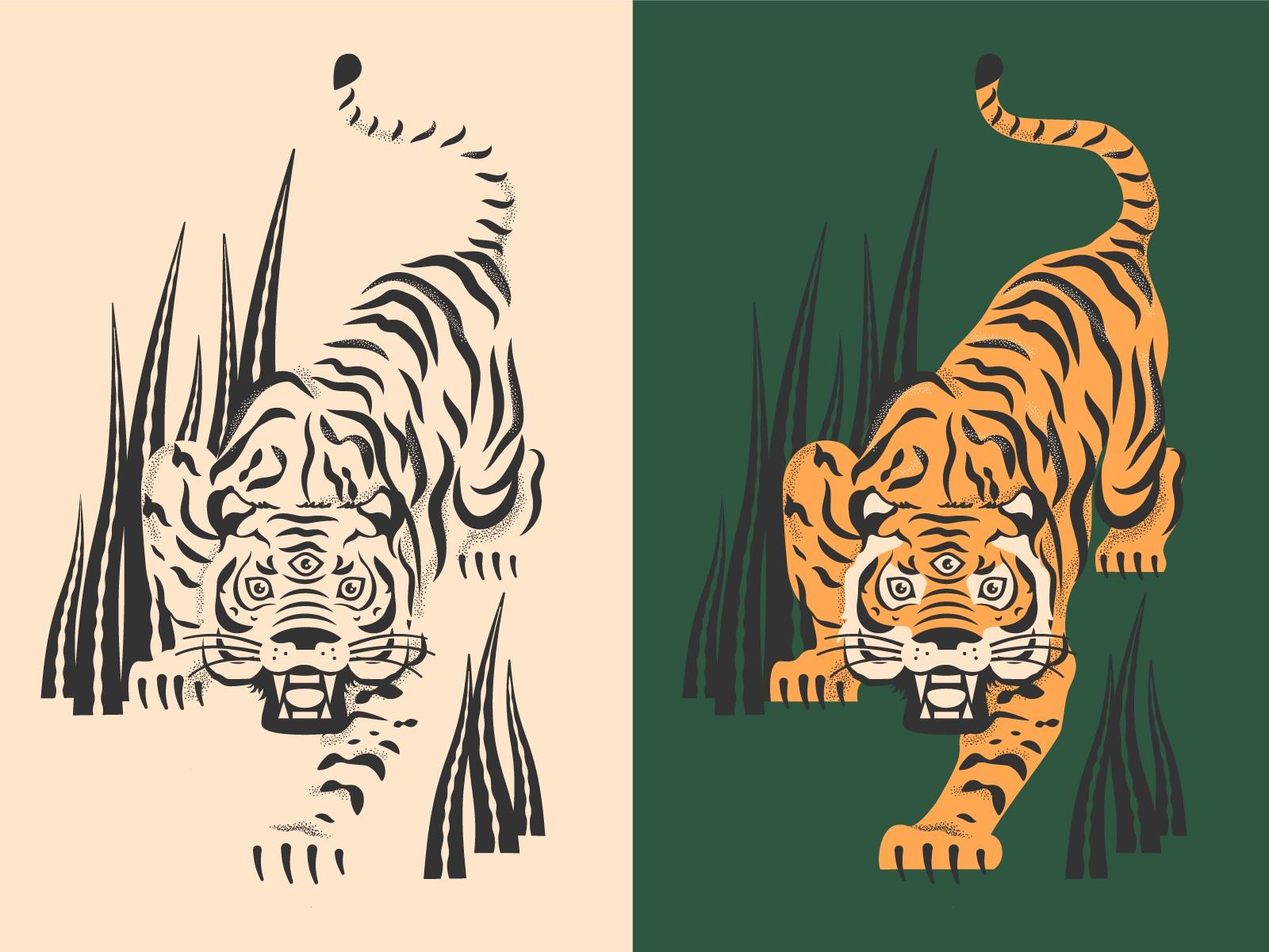 1600x1200 Year of the Tiger by Ashley Trommler on Dribbble