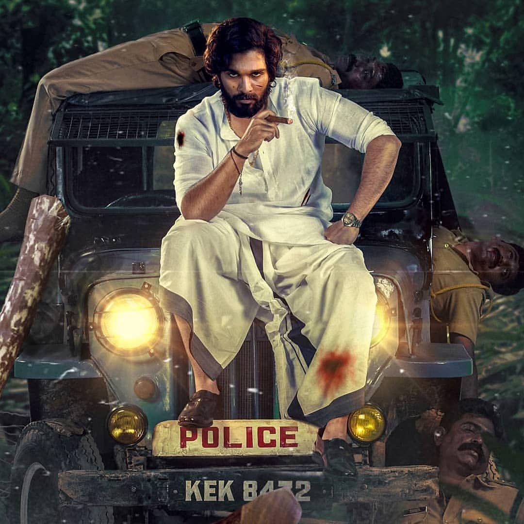 1080x1080 Pushpa Allu Arjun Wallpaper