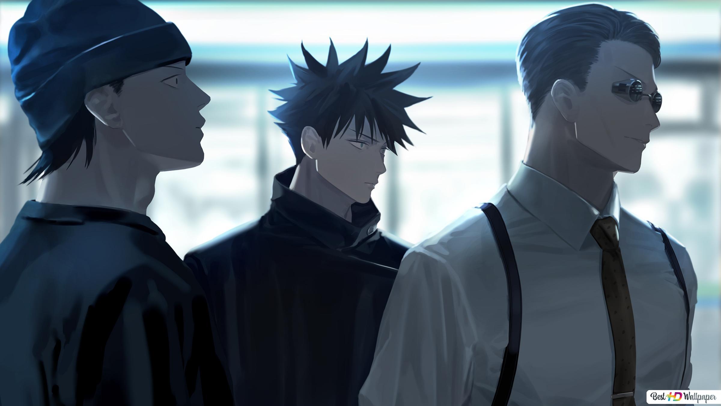 2400x1350 Jujutsu Kaisen Ino, Megumi Fushiguro, Kento Nanami HD wallpaper download