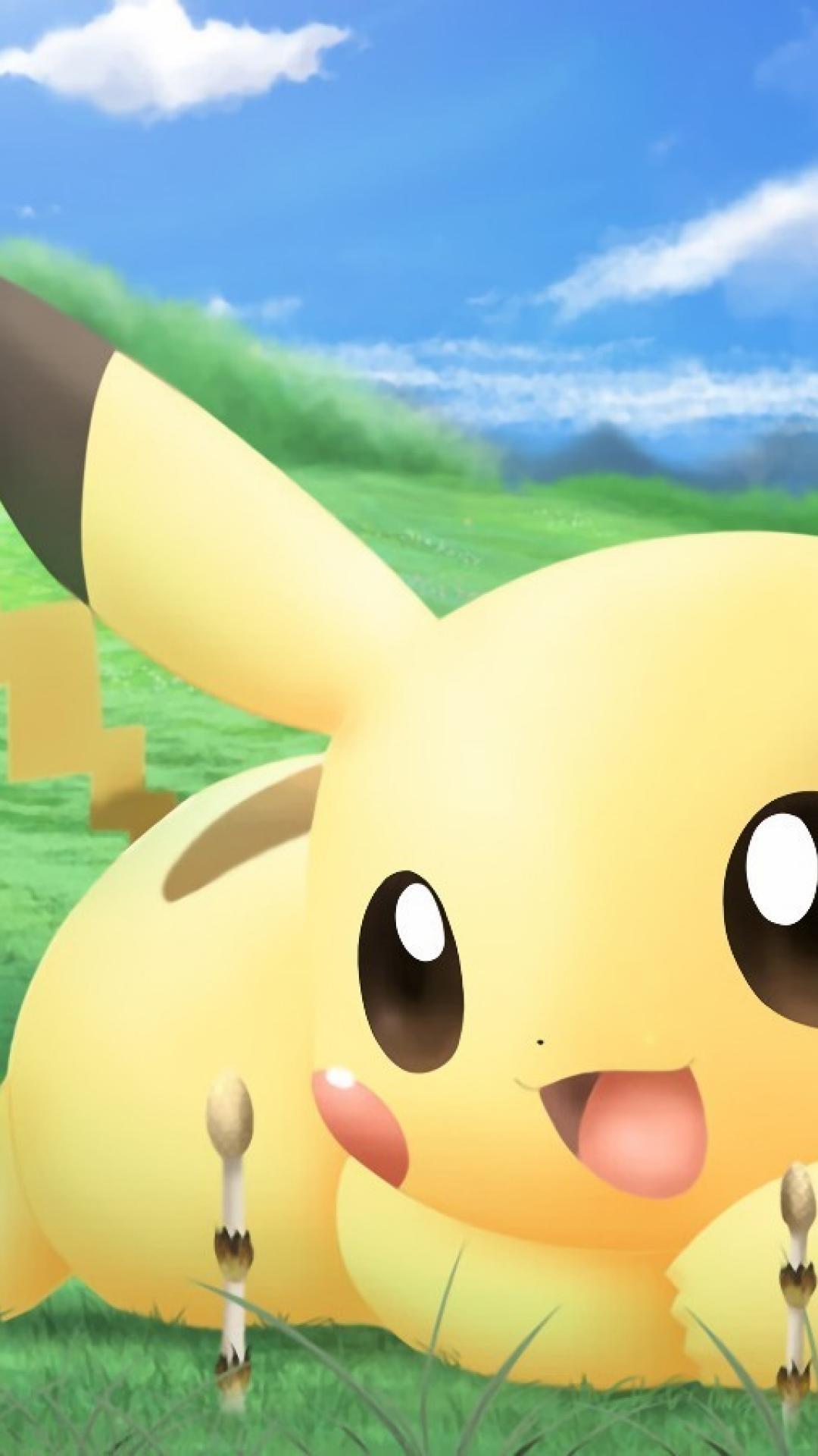 1080x1920 Cute Pikachu girly love iphone 6 plus wallpaper