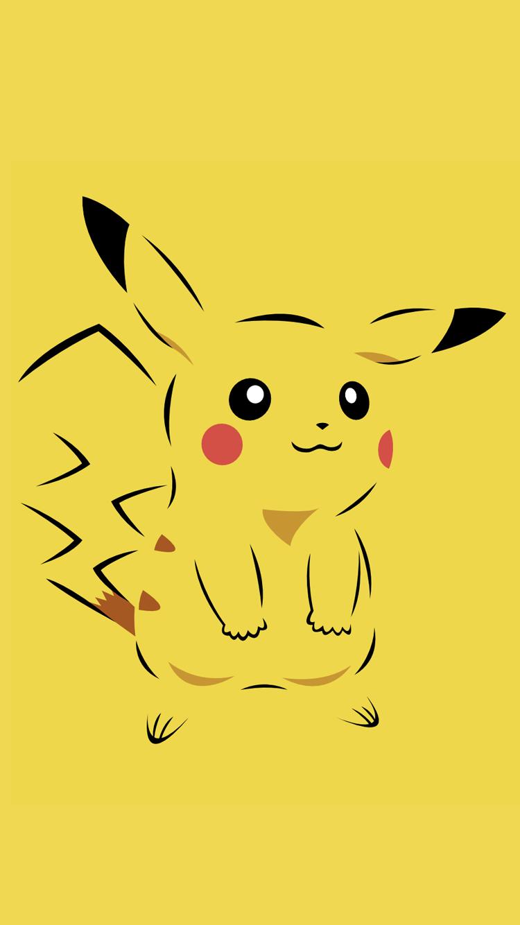 750x1334 Pokemon on iPhone with Pikachu Character Wallpaper. Wallpaper Download. High Resolution Wallpaper