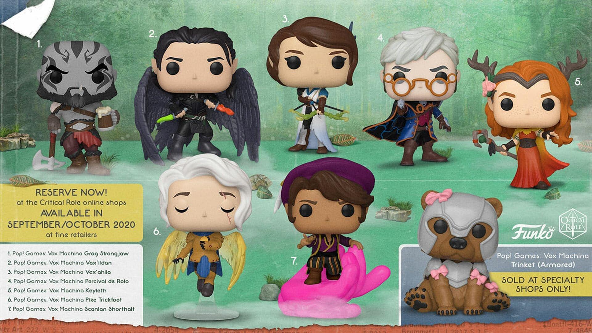 1920x1080 CRITICAL ROLE Vox Machina Characters Get Turned Into Funko Pops