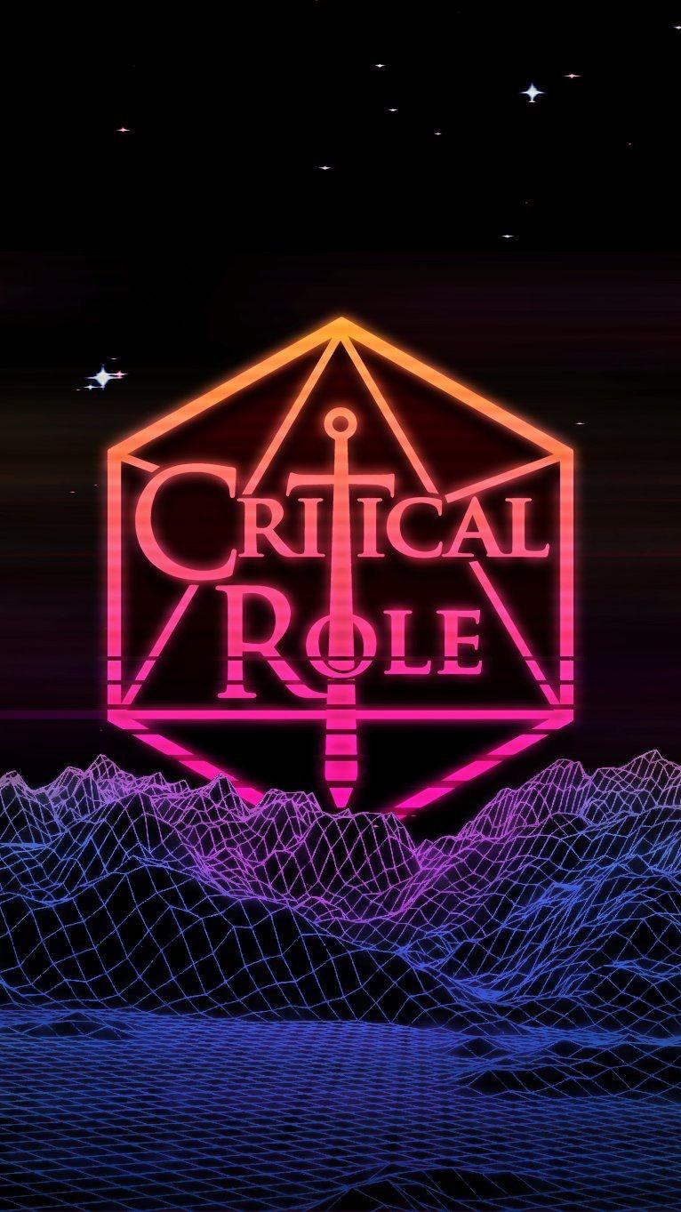 766x1363 Critical Role 80's inspired logo on Twitter. Critical role campaign Critical role, Critical role fan art