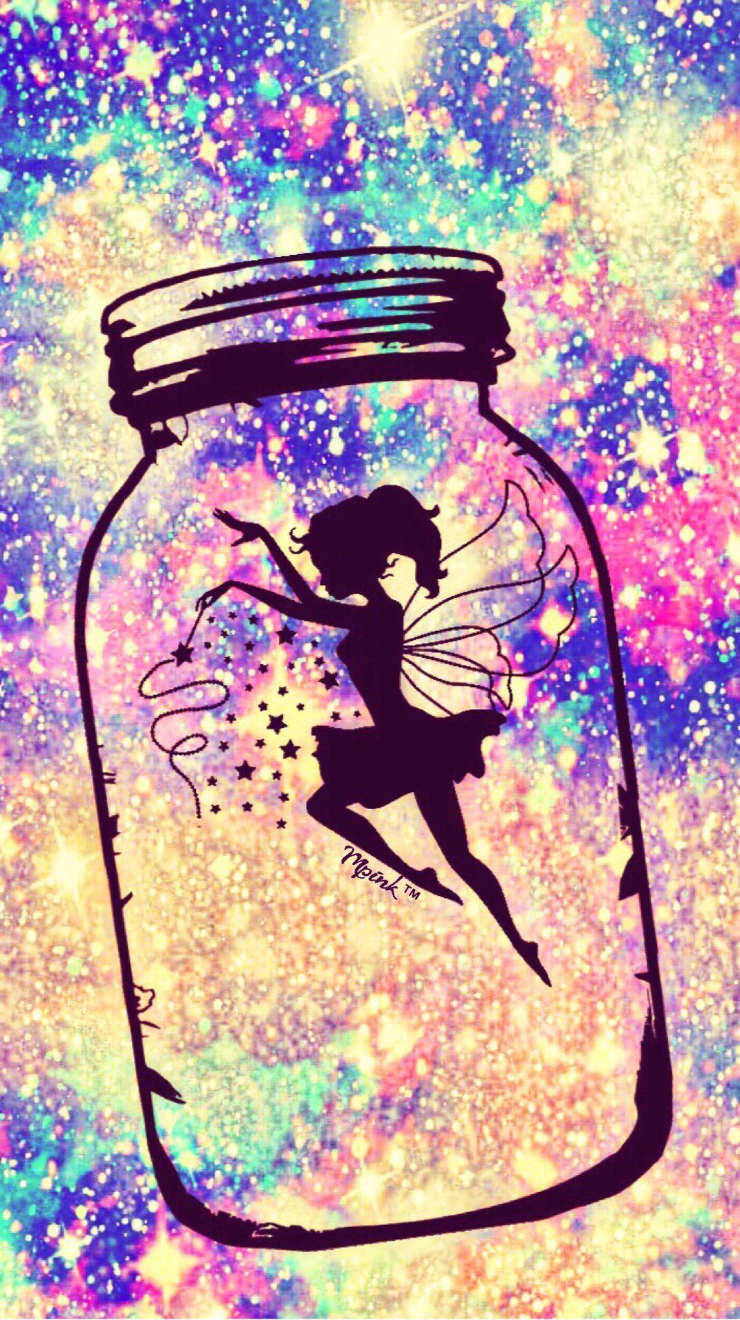 1077x1920 Fairy In A Jar Galaxy Wallpaper #androidwallpaper #iphonewallpaper