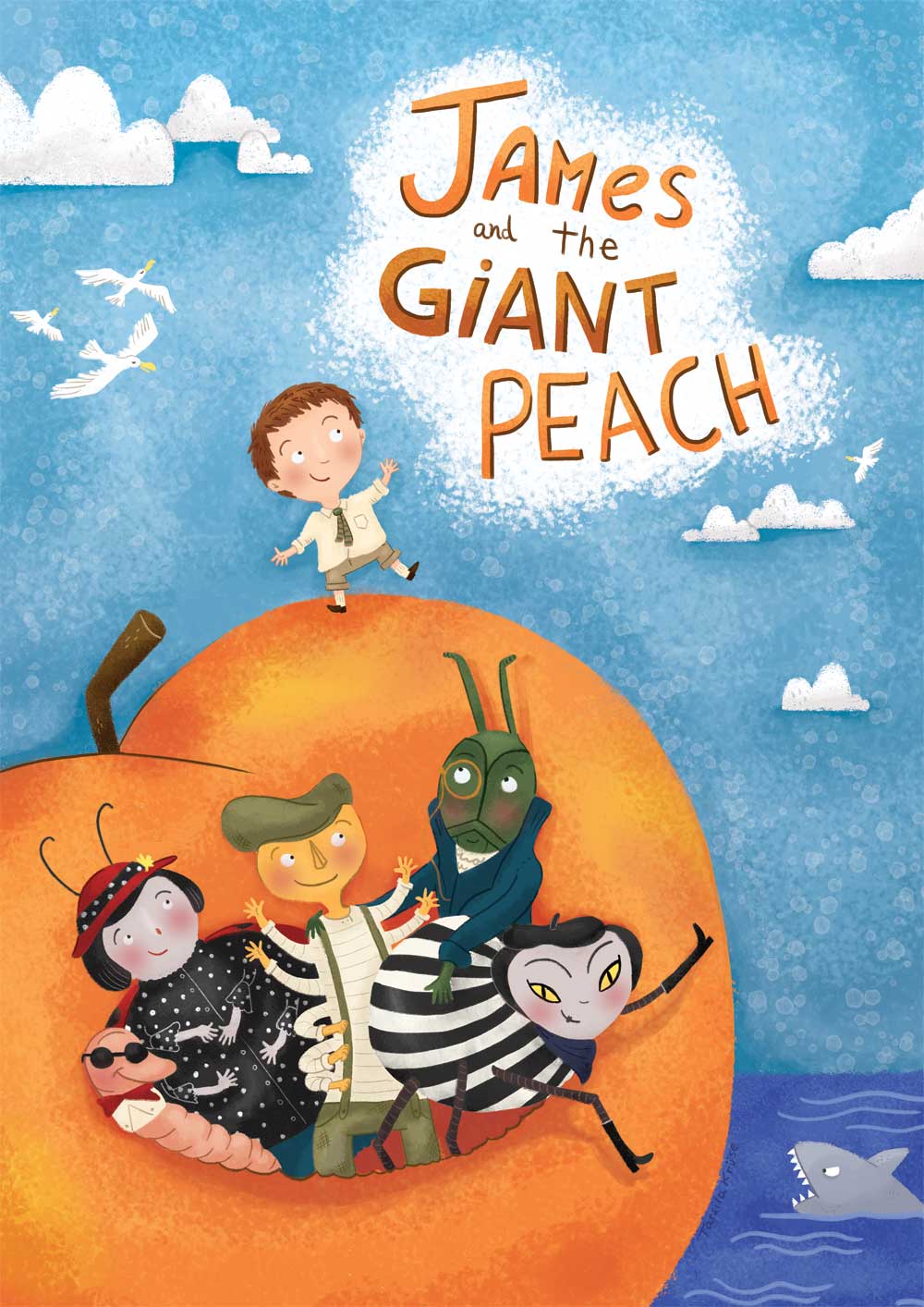 1000x1414 James and the Giant Peach Dahl limited edition Art Prints ART AND DESIGN SHOP, DUBLINJam Art Prints
