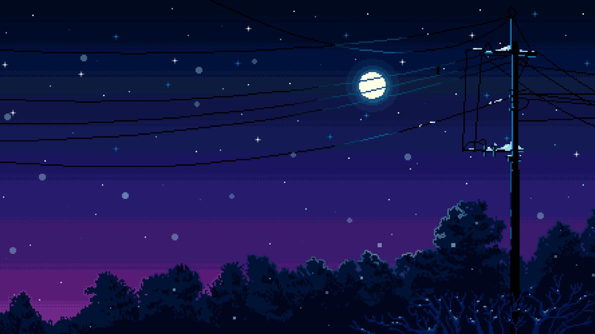1920x1080 Aesthetic Pixel Art Desktop Wallpaper 49278