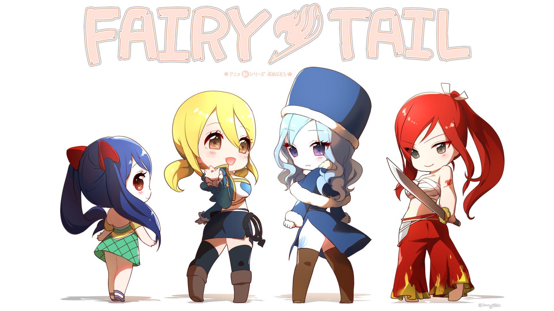 1920x1080 Fairy Tail image anime girl chibi fairy tail wendy marvell lucy