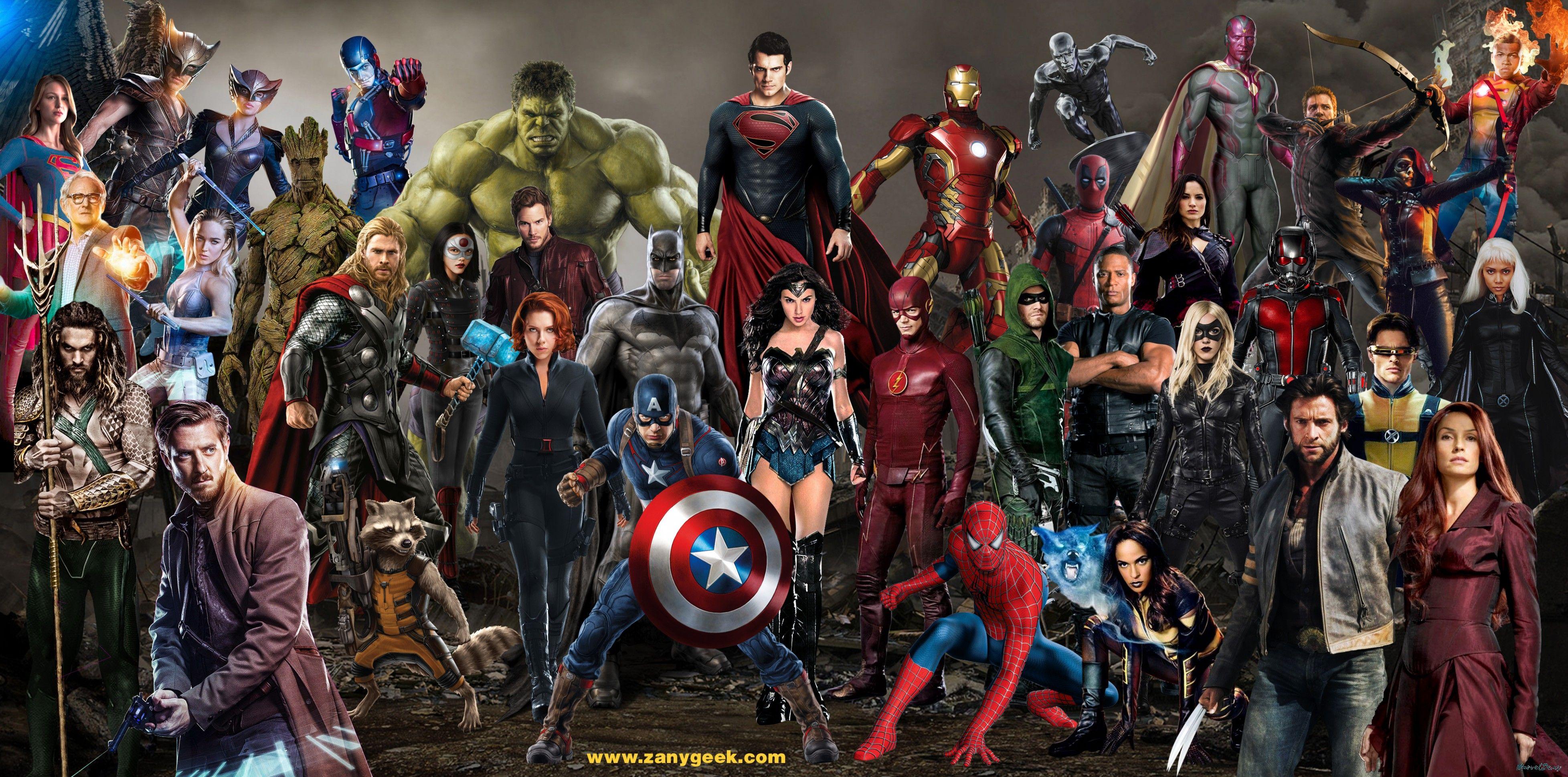 3911x1940 Marvel Vs. DC Wallpaper: HD, 4K, 5K for PC and Mobile. Download free image for iPhone, Android