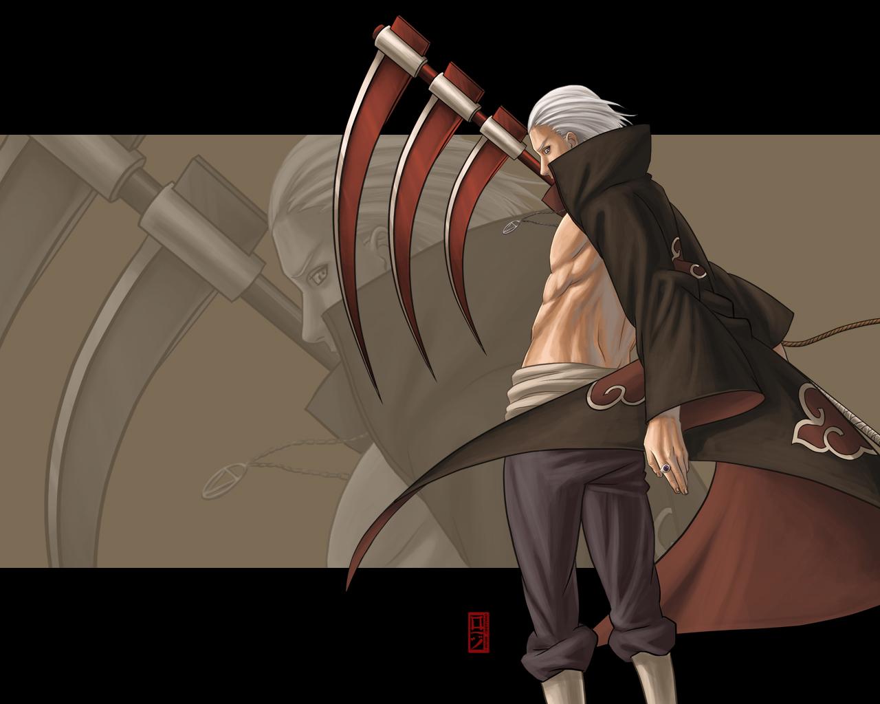 1280x1024 hidan wallpaper, anime, cg artwork, bow and arrow, 3D modeling, longbow