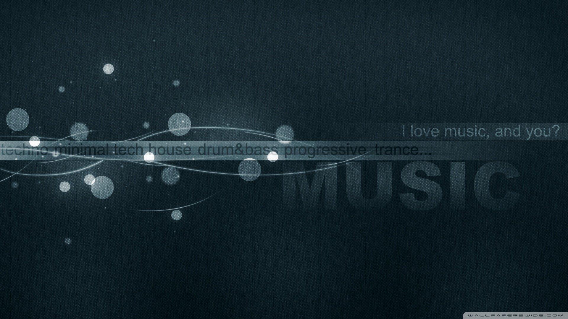 1920x1080 I Love Music Wallpaper
