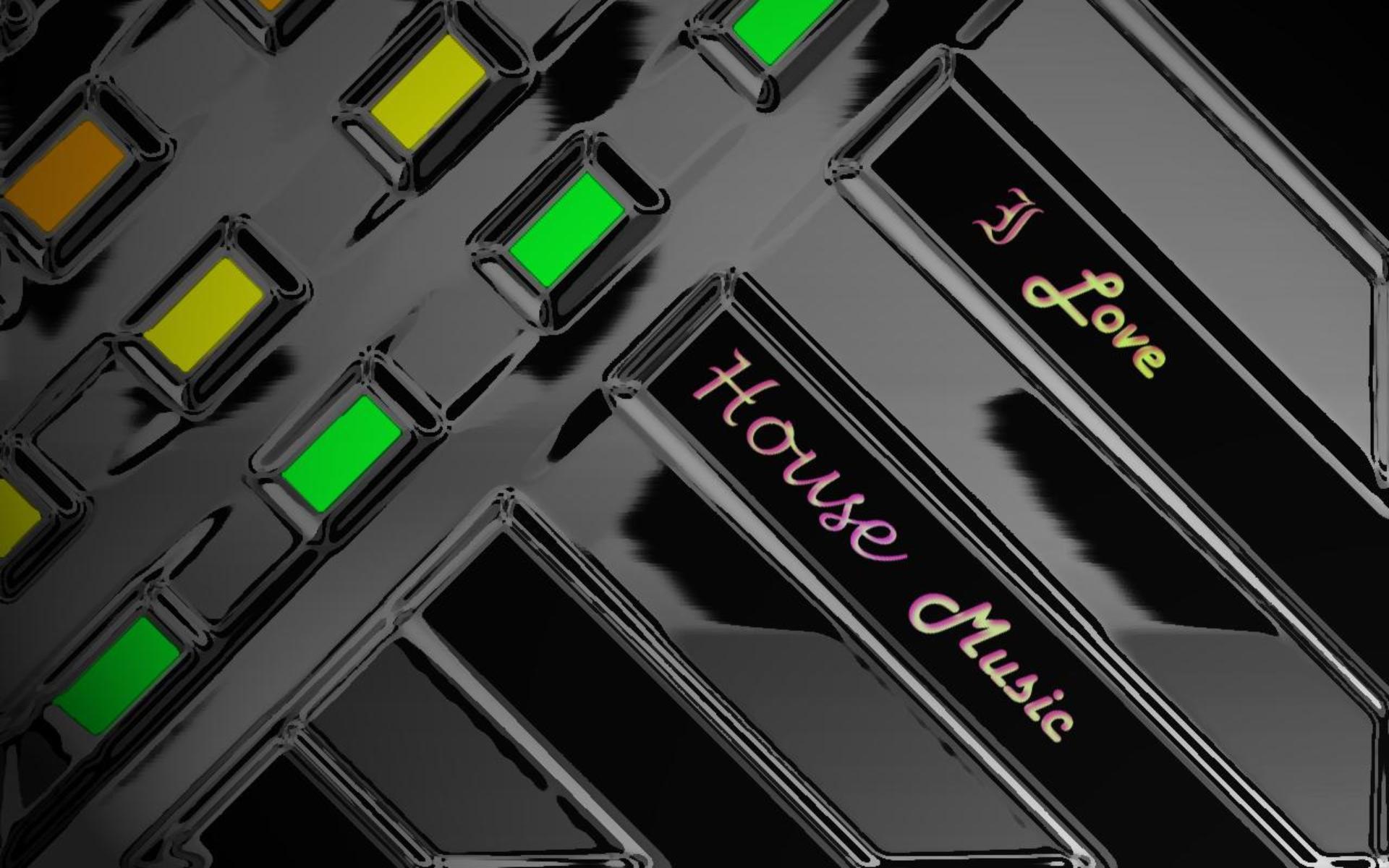 1920x1200 I Love House Music Wallpaper