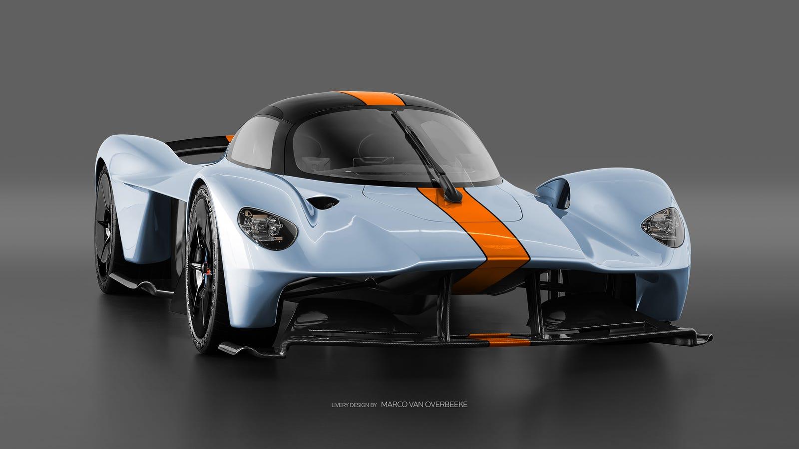 1600x900 The Aston Martin Valkyrie Looks Especially Good In Classic Racing Liveries