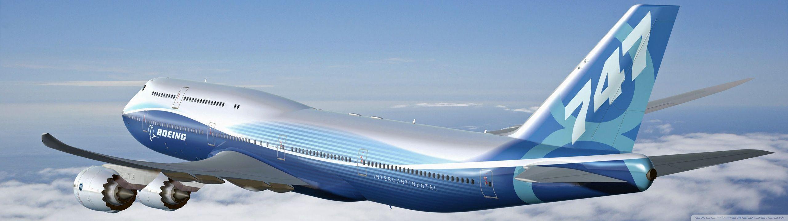 2560x720 Boeing 747 8 Intercontinental ❤ 4K HD Desktop Wallpaper for 4K