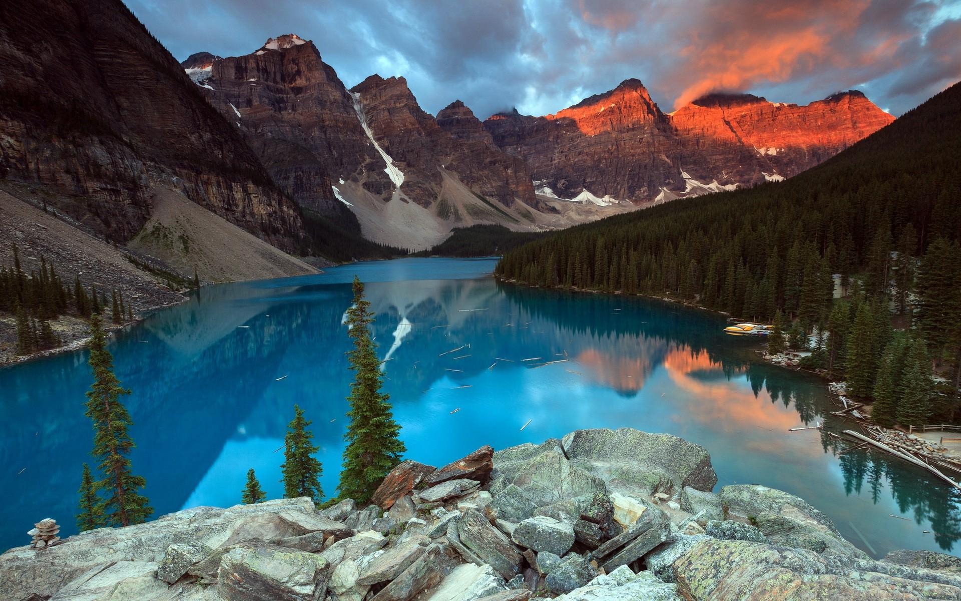 1920x1200 Download Moraine Lake HD 4K Minimalist iPhone X Android 2020 Wallpaper