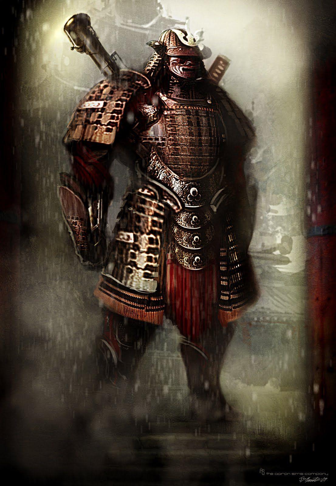 1106x1600 samurai steampunk art, Samurai armor, Samurai tattoo design