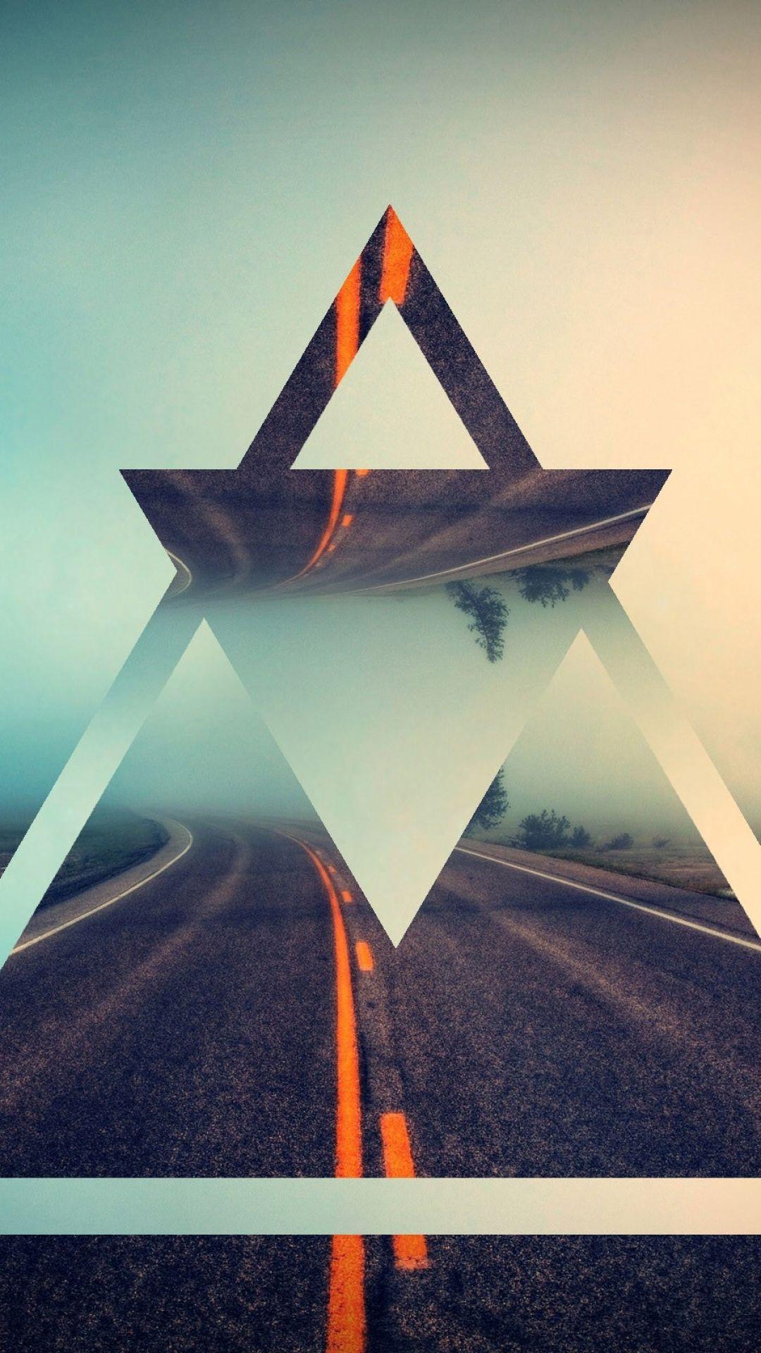 1080x1920 Triangle galaxy wallpaper