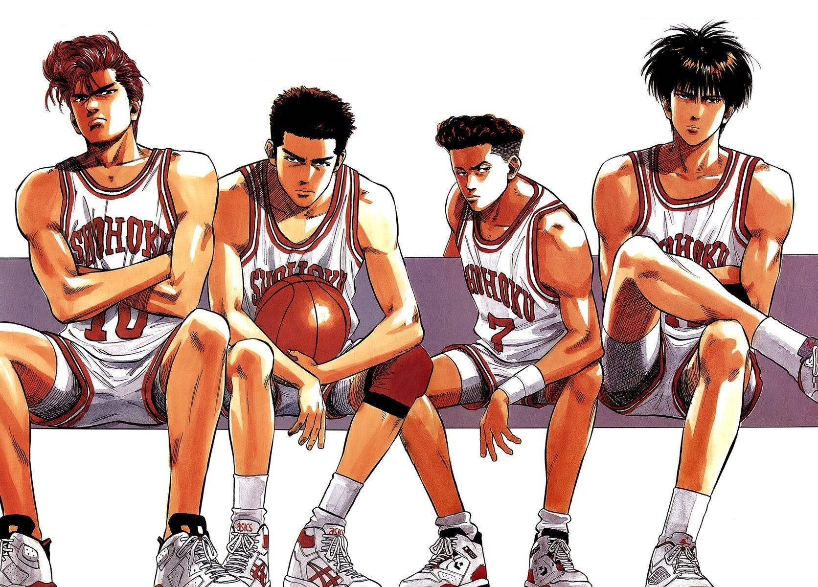 1672x1200 slam, Dunk, Rukawa, Kaede, Sakuragi, Hanamichi, Miyagi, Ryouta, Mitsui, Hisashi, Afro Wallpaper HD / Desktop and Mobile Background