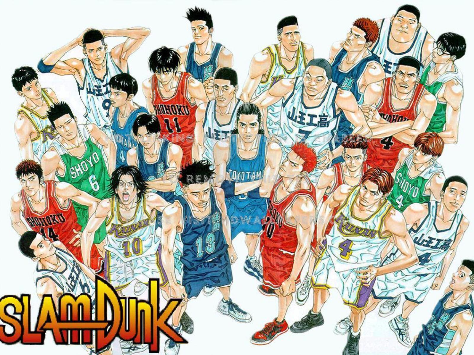 1600x1200 slamdunk rukawa sakuragi sendoh maki sports