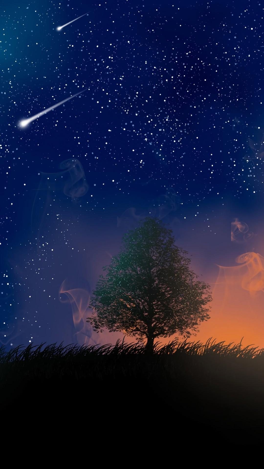 1080x1920 The Lonely Tree Wallpaper