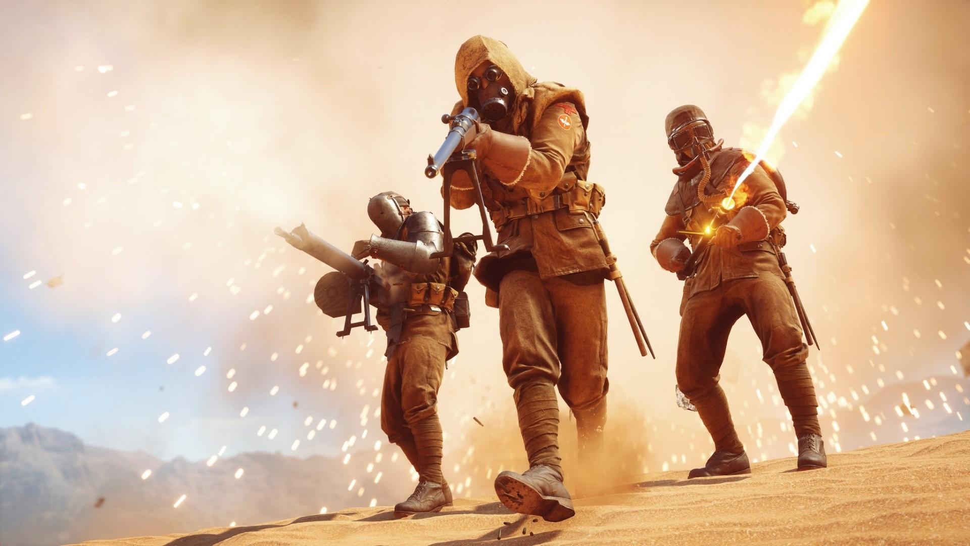 1920x1080 Battlefield 1 Video Games Weapon Video Game Art Rifles Flamethrower Wallpaper:1920x1080