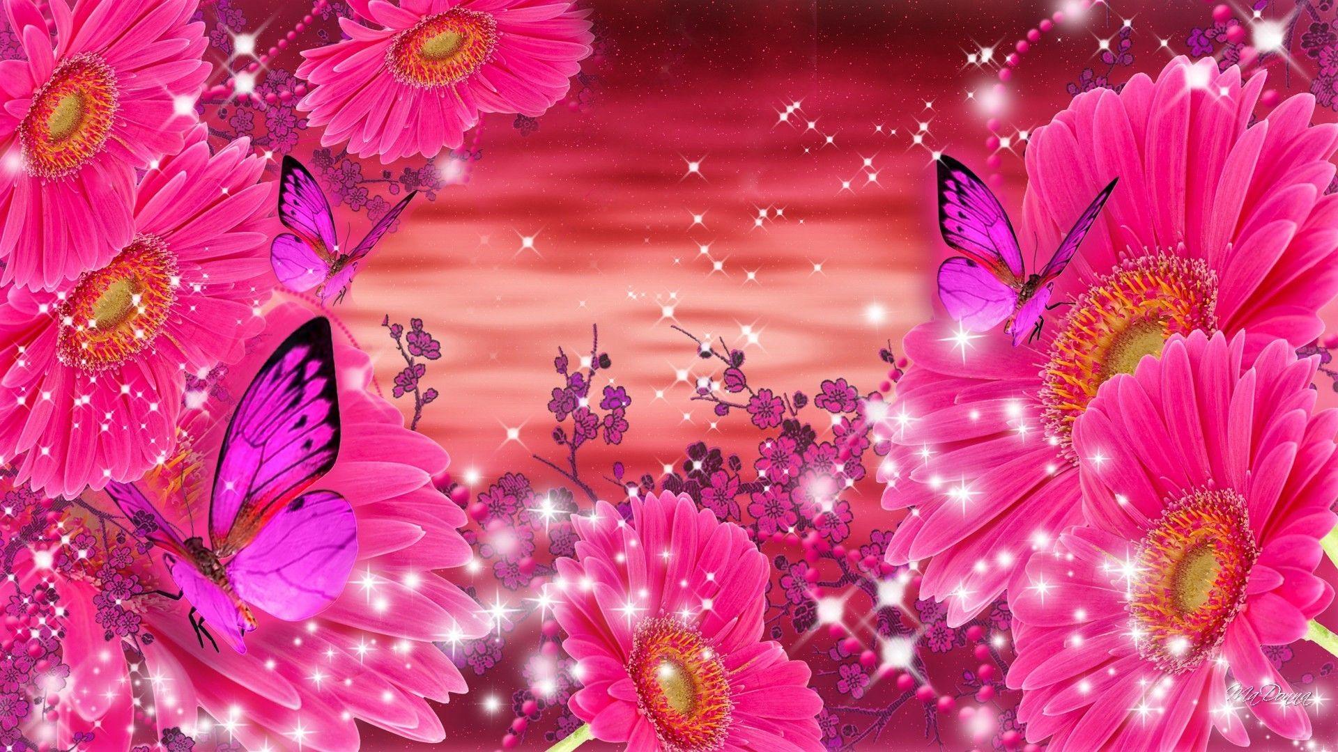 Purple Glitter Butterfly Wallpapers - bigbeamng