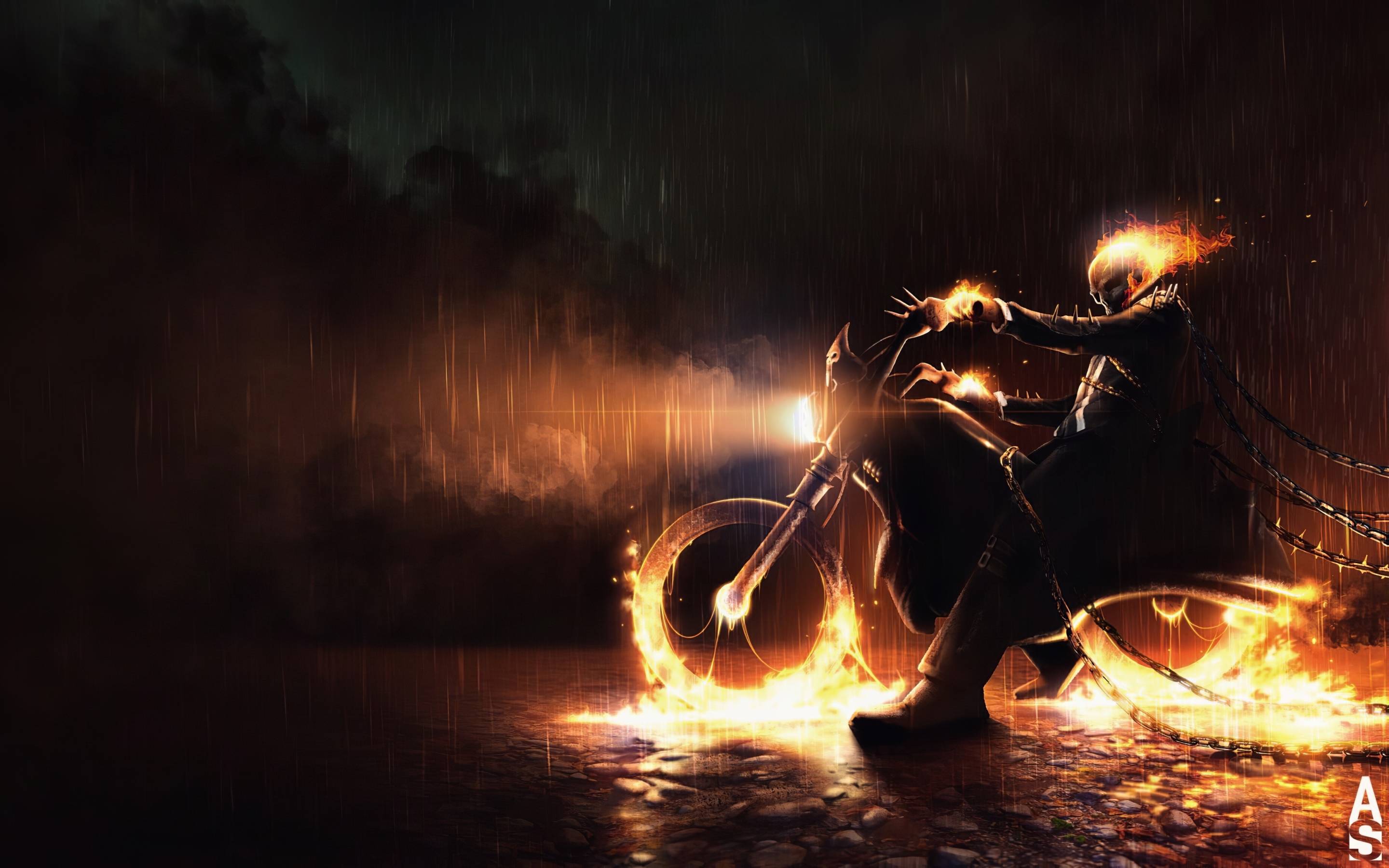 2880x1800 Marvel Comic Ghost Rider Macbook Pro Retina Wallpaper, HD Superheroes 4K Wallpaper, Image, Photo and Background