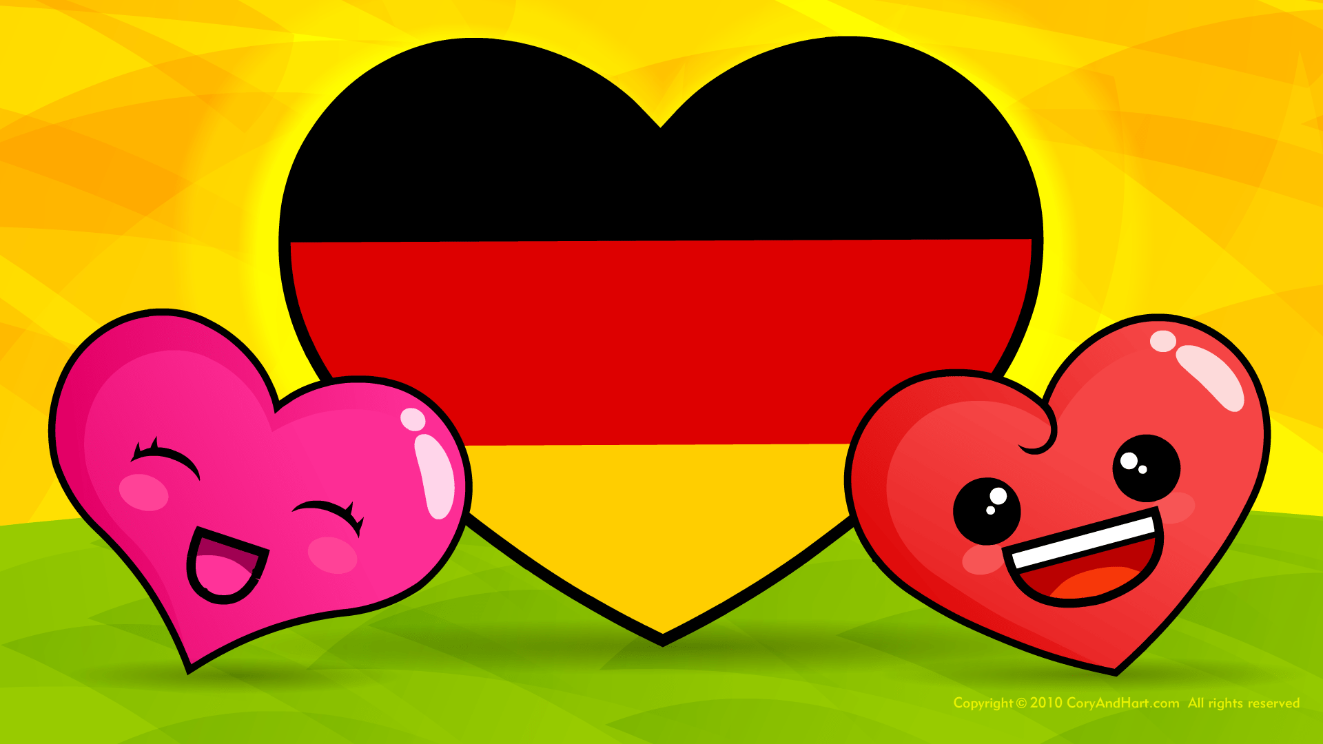 1920x1080 Love, cute, country, flag, deutschland, world, wallpaper, germany