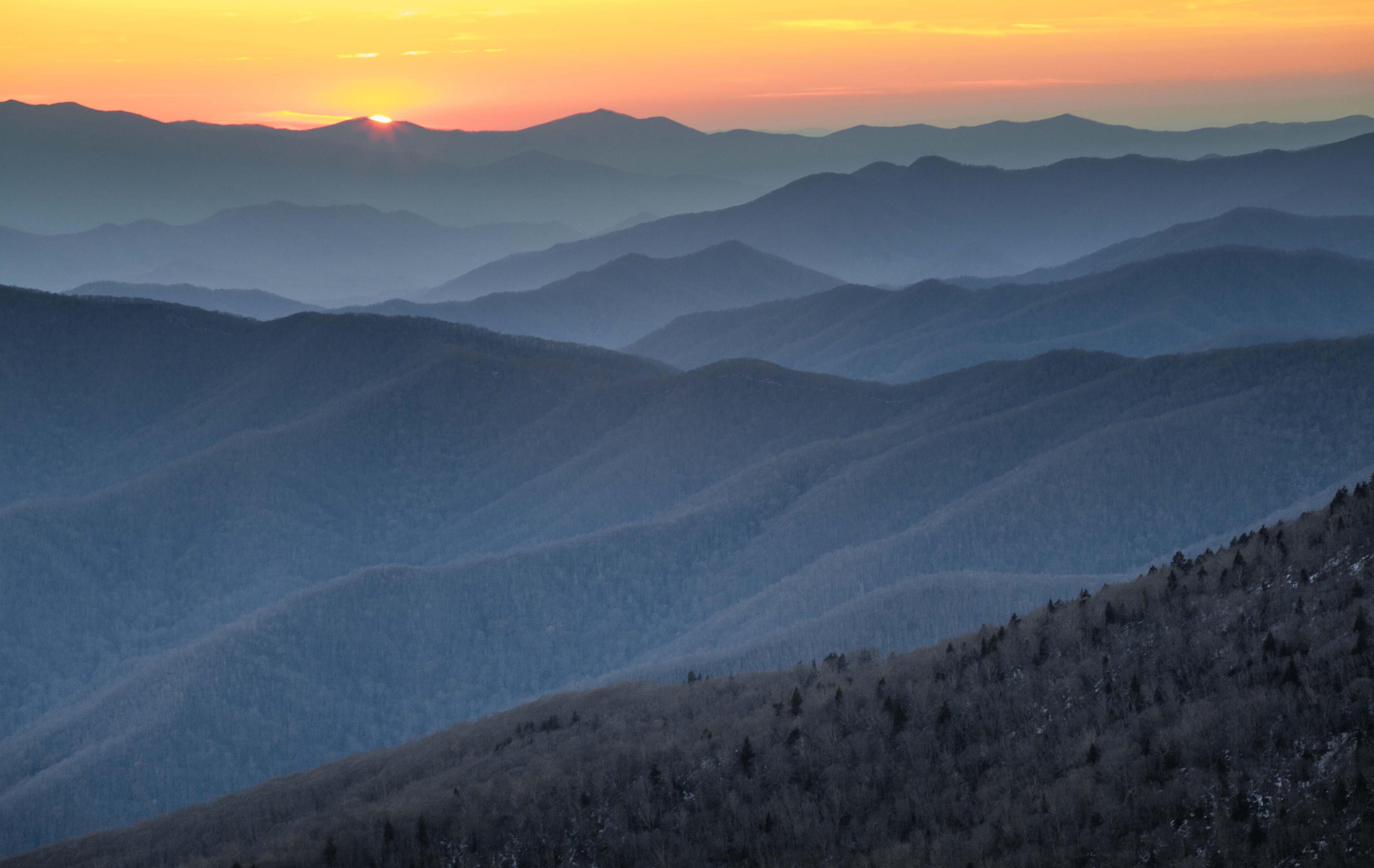3634x2297 Blue Ridge Mountain Sunset [3634X2297][OC]