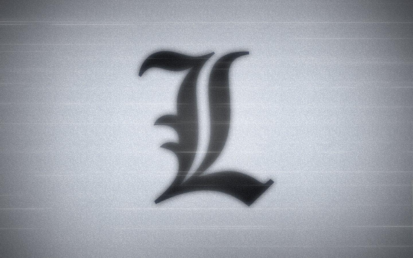 Death Note L Logo Wallpapers - Top Free Death Note L Logo ...