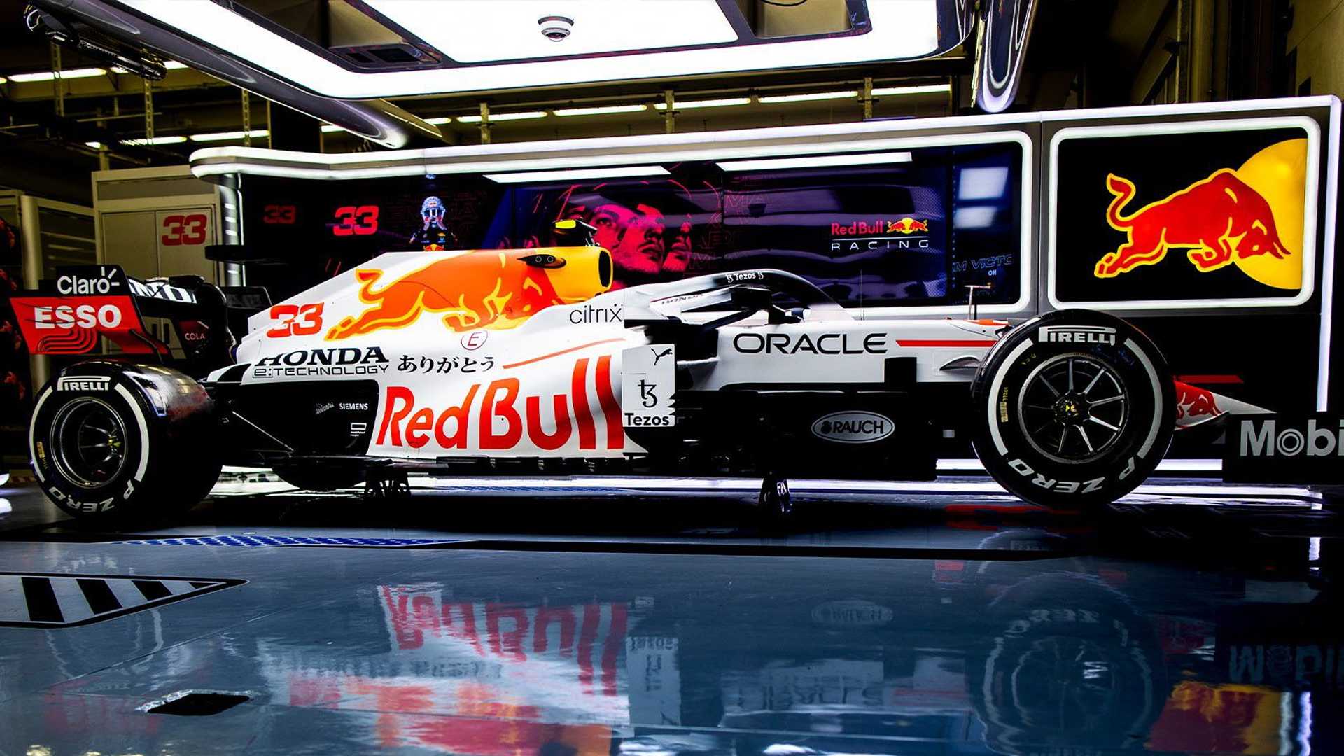 1920x1080 Red Bull F1 2021 White Wallpaper