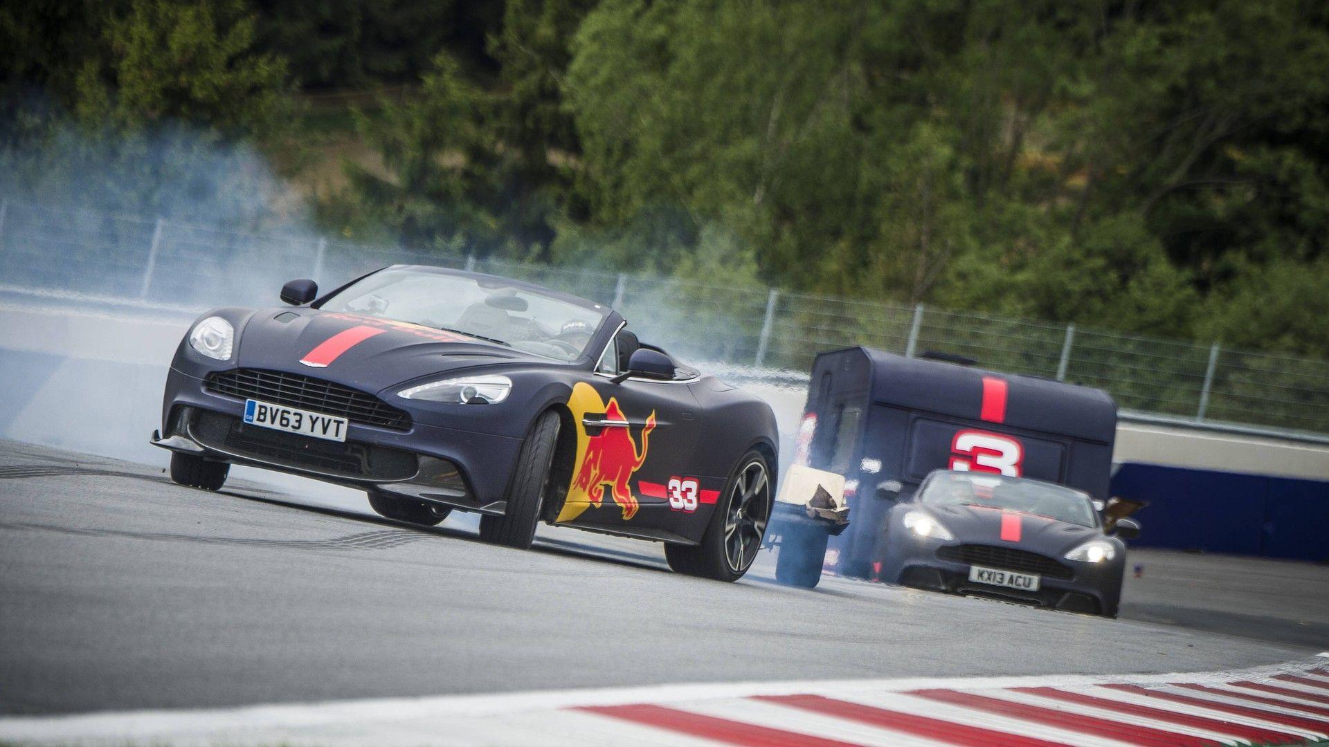 1920x1080 Red Bull F1 Drivers Stage Crazy Race While Towing Campers