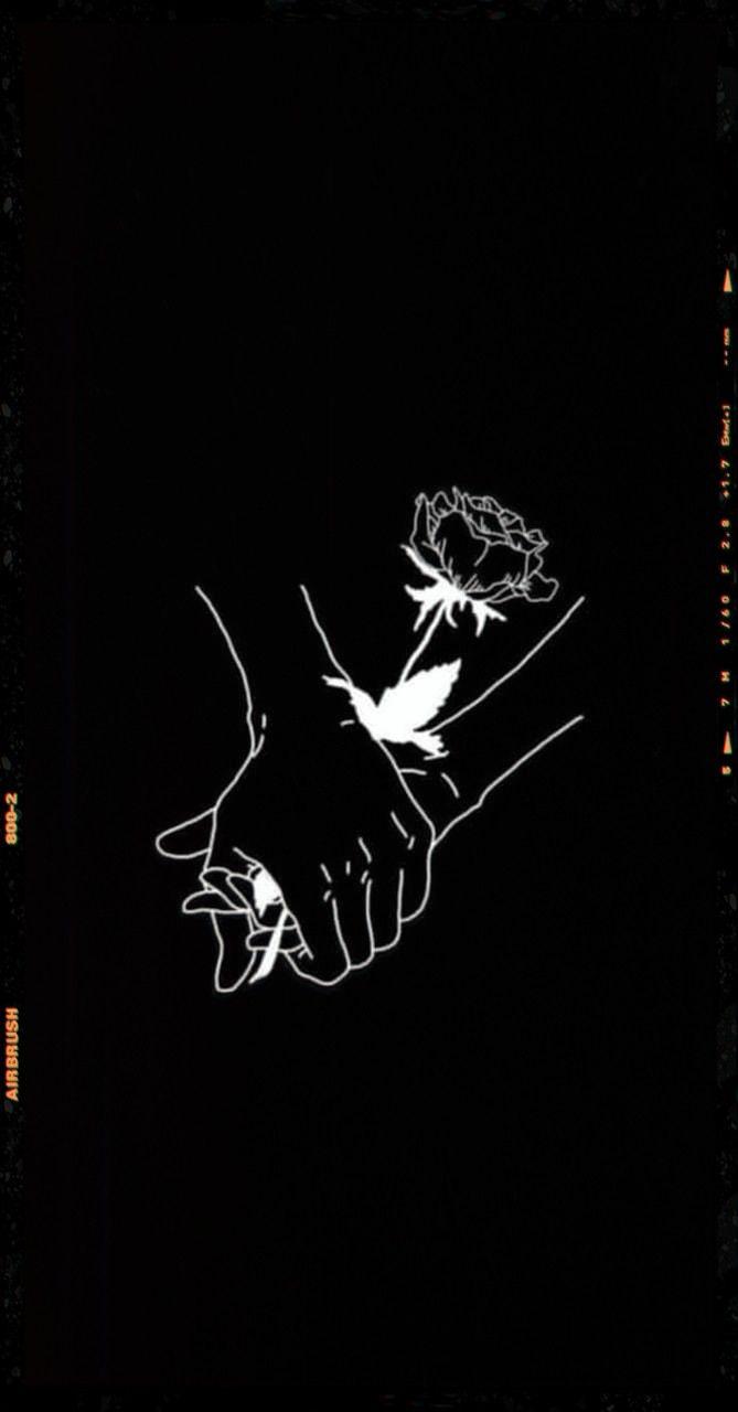 669x1280 Aesthetic Love. Black and white love, Black and white wallpaper, Phone wallpaper