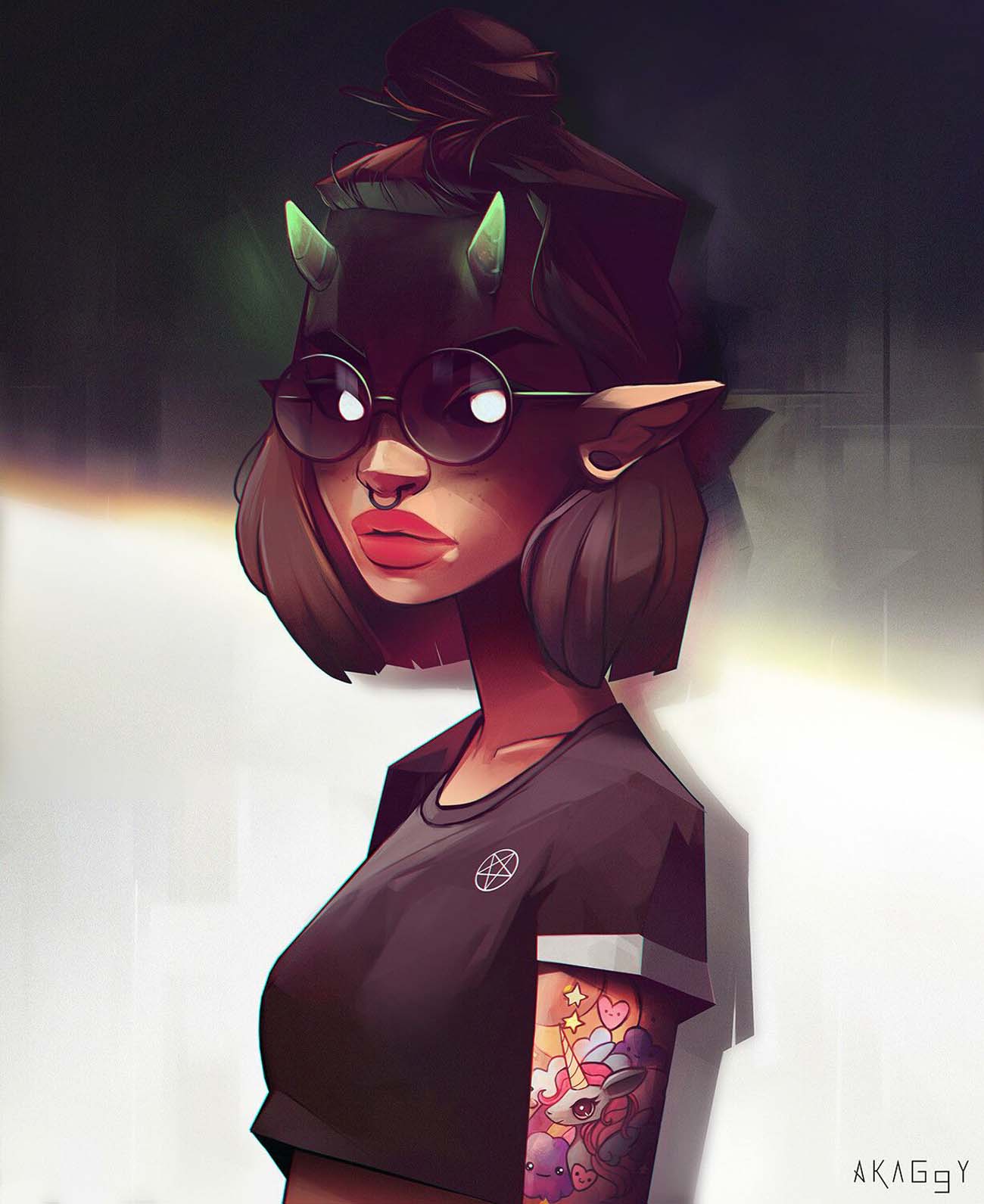 1300x1591 Spooky Digital Paintings for a Scary Halloween