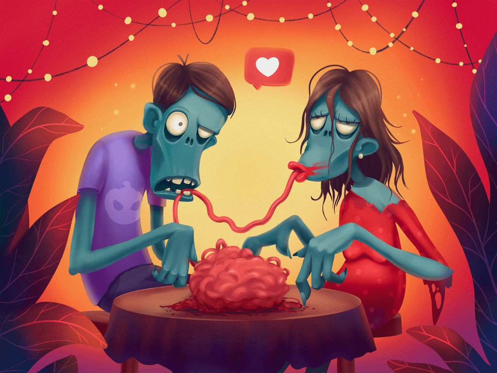 1024x768 Trick Or Treat In Digital Art: Cool Halloween Picture