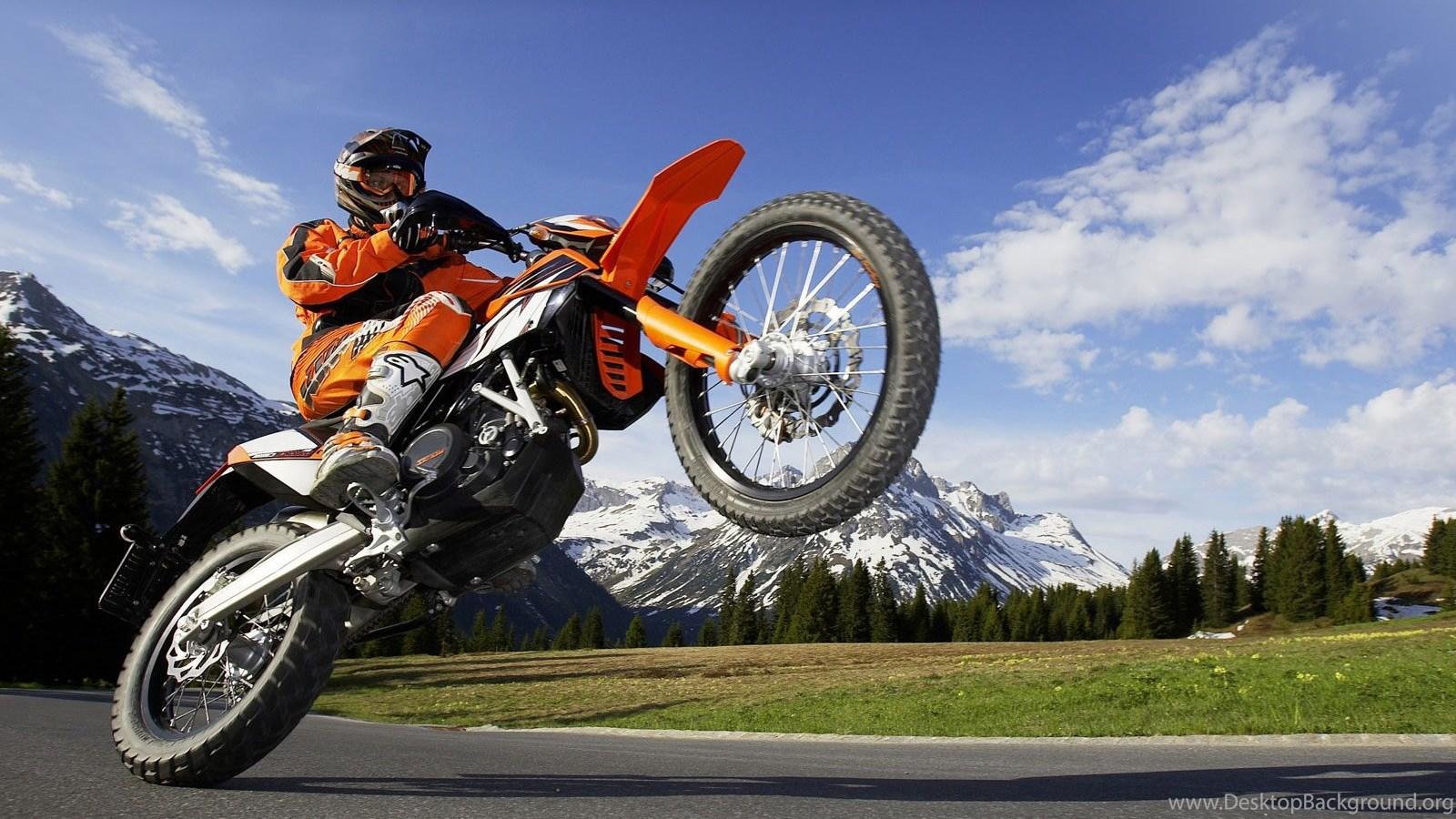1600x900 KTM Supermoto Action Wallpaper For Android Desktop Background