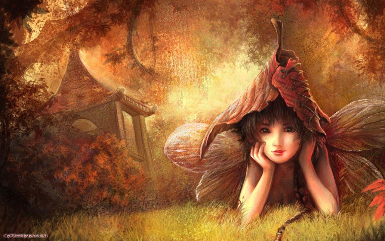 1280x800 1280x800px Fall Fairies Desktop Wallpaper