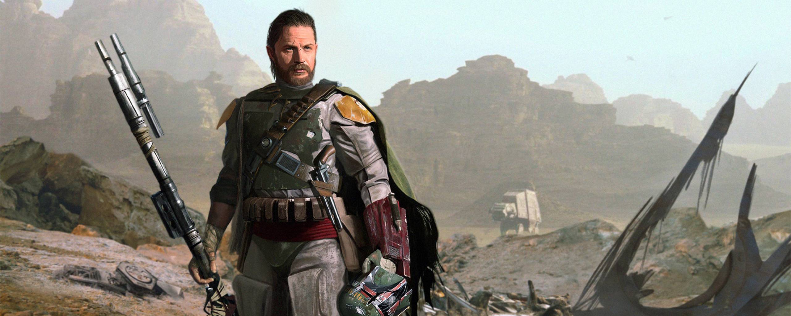 2560x1024 Tom Hardy as Boba Fett Bounty Hunter 2560x1024 Resolution Wallpaper, HD TV Series 4K Wallpaper, Image, Photo and Background