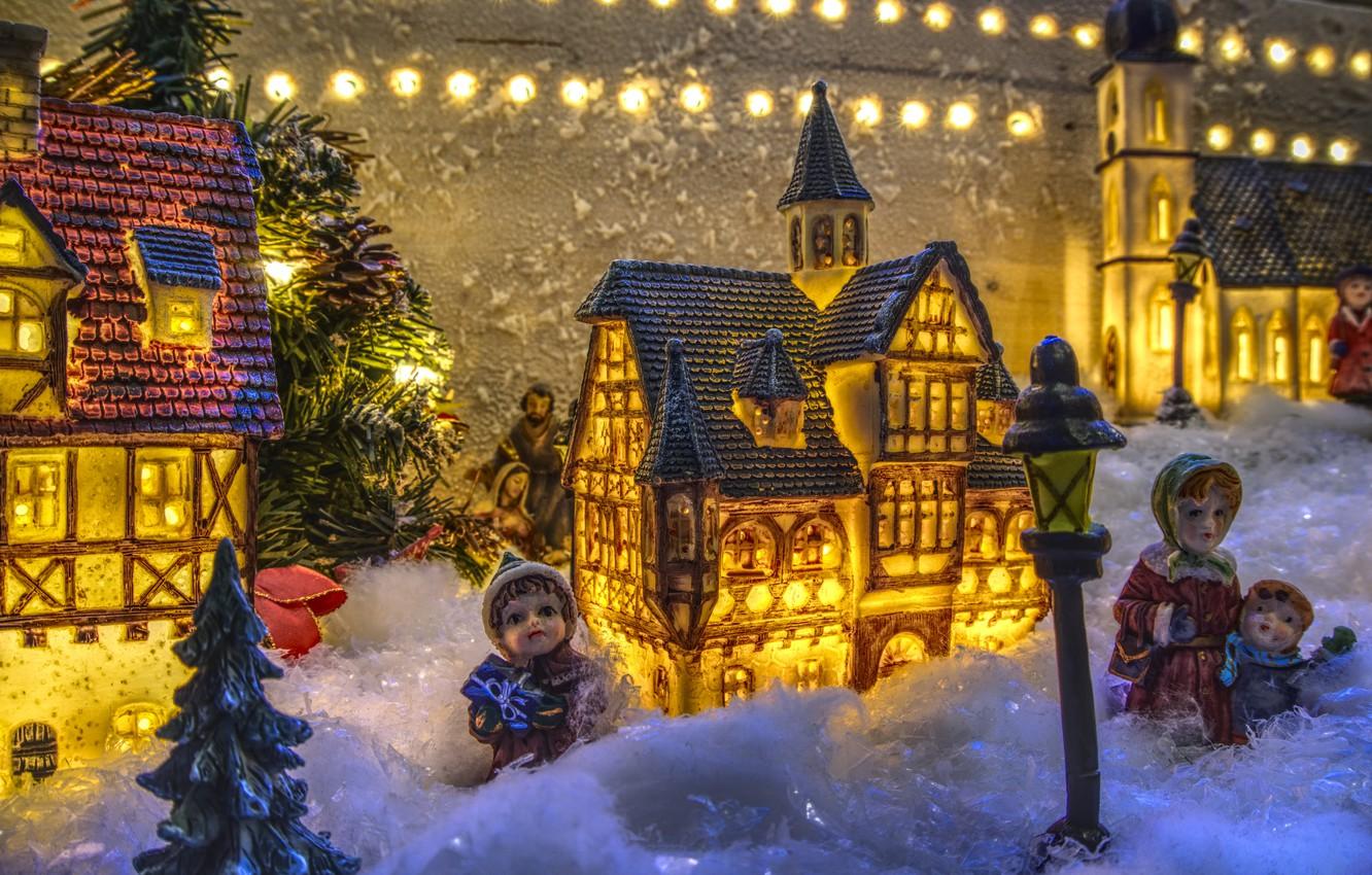 1332x850 Wallpaper Christmas decorations, Christmas village, Christmas motif, Christmas eve image for desktop, section новый год