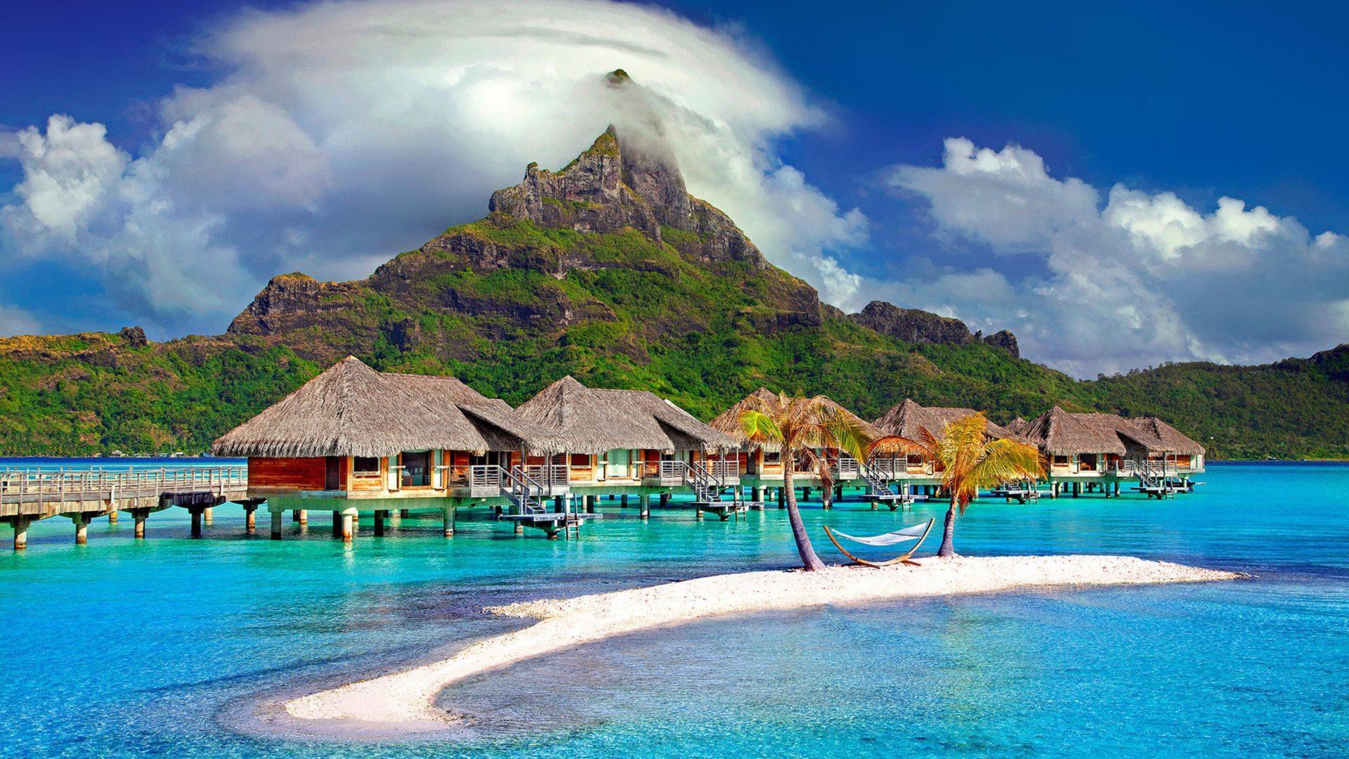 1920x1080 Bora Bora Island Beautiful Places French Polynesia South Pacific Island Northwest Of Tahiti :