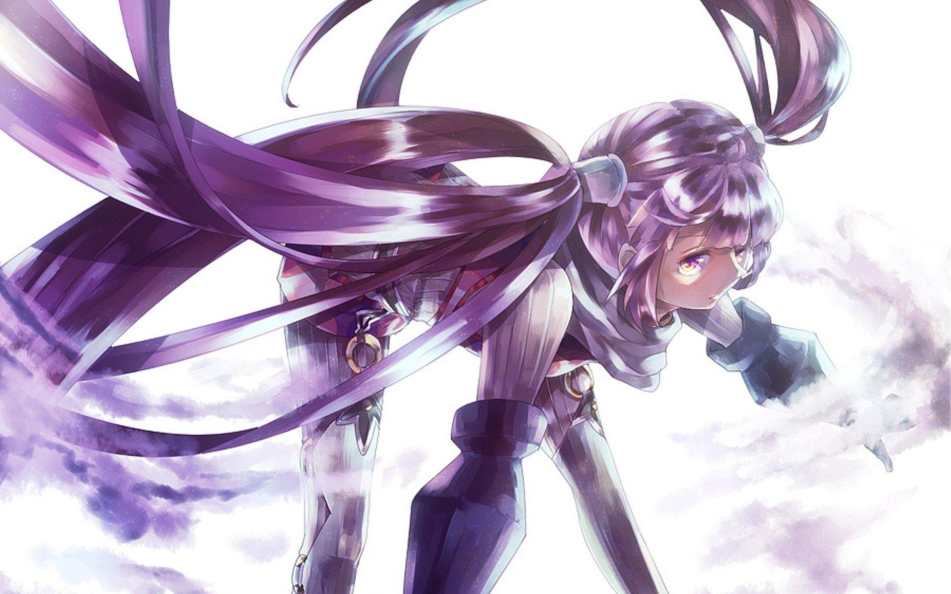 1920x1200 Long hair purple hair twintails purple eyes Tales of Graces fighting stance Sophie (Tales of Graces) wallpaperx1200