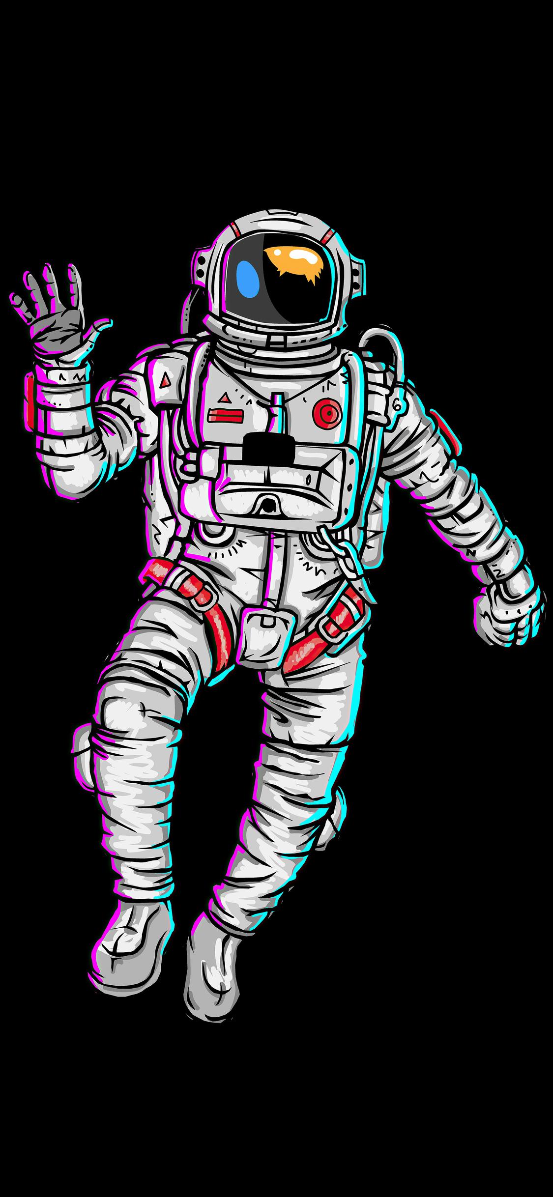 1125x2436 Astronaut Waving Hand Minimal 4k iPhone XS, iPhone iPhone X HD 4k Wallpaper, Image, Background, Photo and Picture