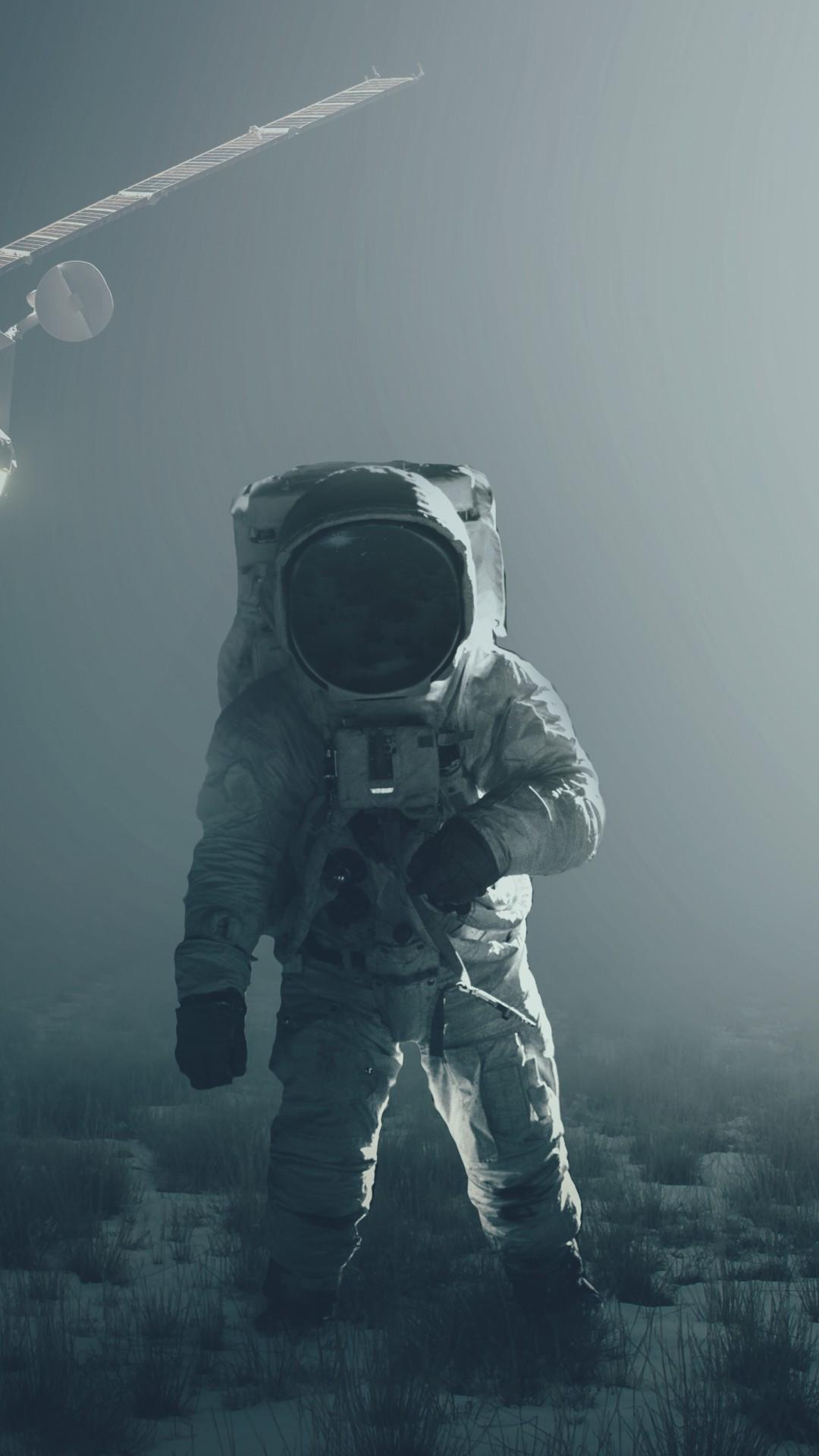 1080x1920 Download 1080x1920 Satellite, Surface, Astronaut, Field Wallpaper for iPhone iPhone 7 Plus, iPhone 6+, Sony Xperia Z, HTC One