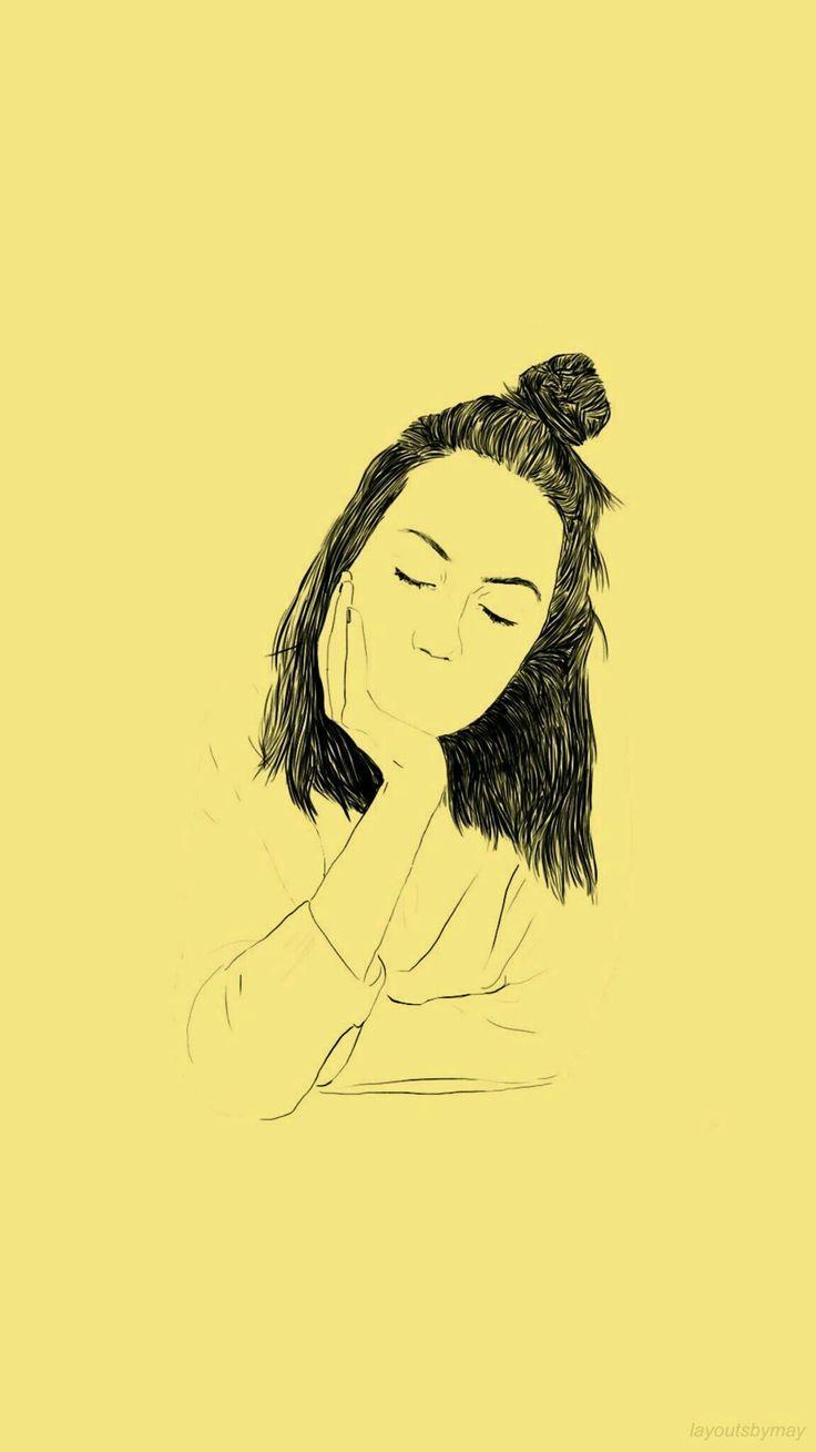 736x1309 wallpaper #yellow # tumblr # #yellowastheticwallpaperiphone. Yellow aesthetic, Drawings, Egirl wallpaper