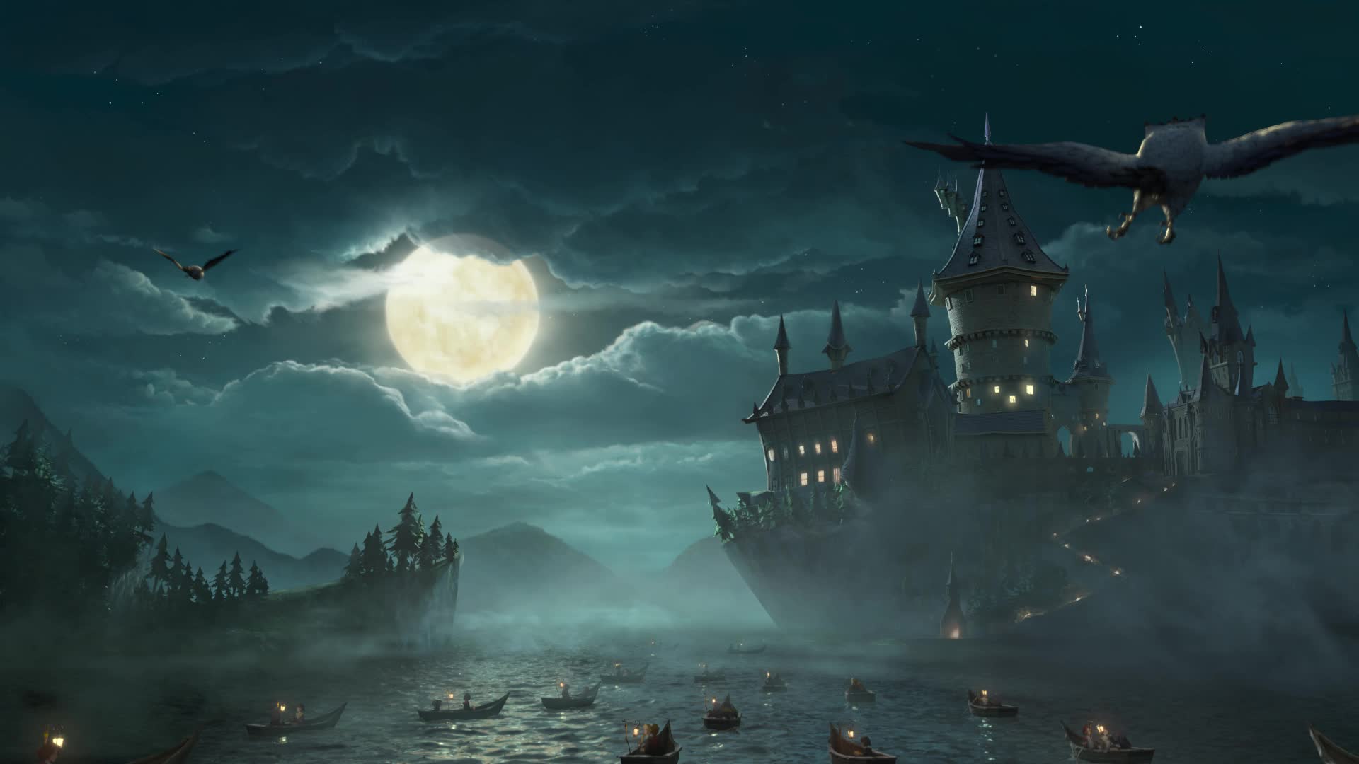 1920x1080 Harry Potter Hogwarts Wizardry Casle Live Wallpaper: Free HD 4K Live Wallpaper For Windows & MacOS