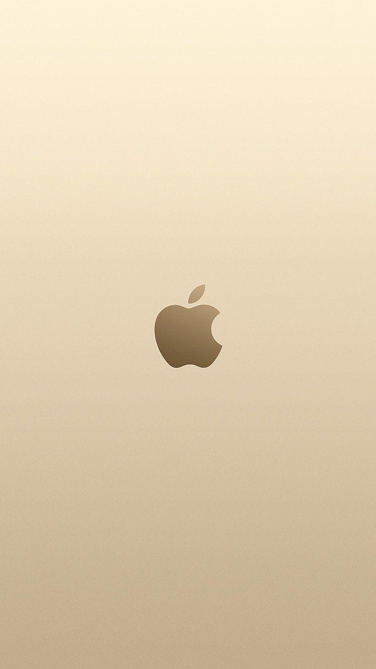 750x1334 iPhone wallpaper. apple pink yellow gold minimal